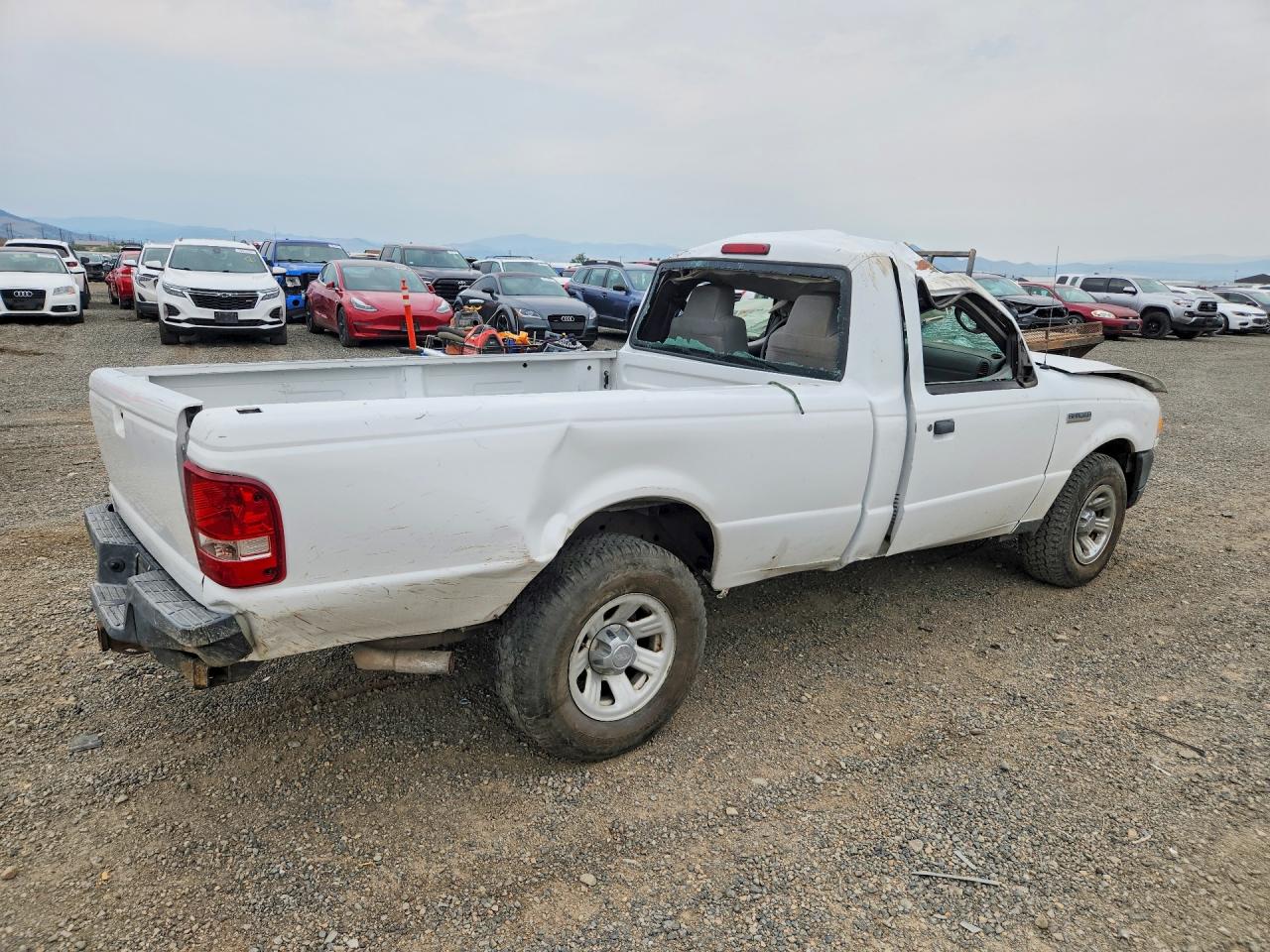 2009 Ford Ranger White vin: 1FTYR10E09PA56972