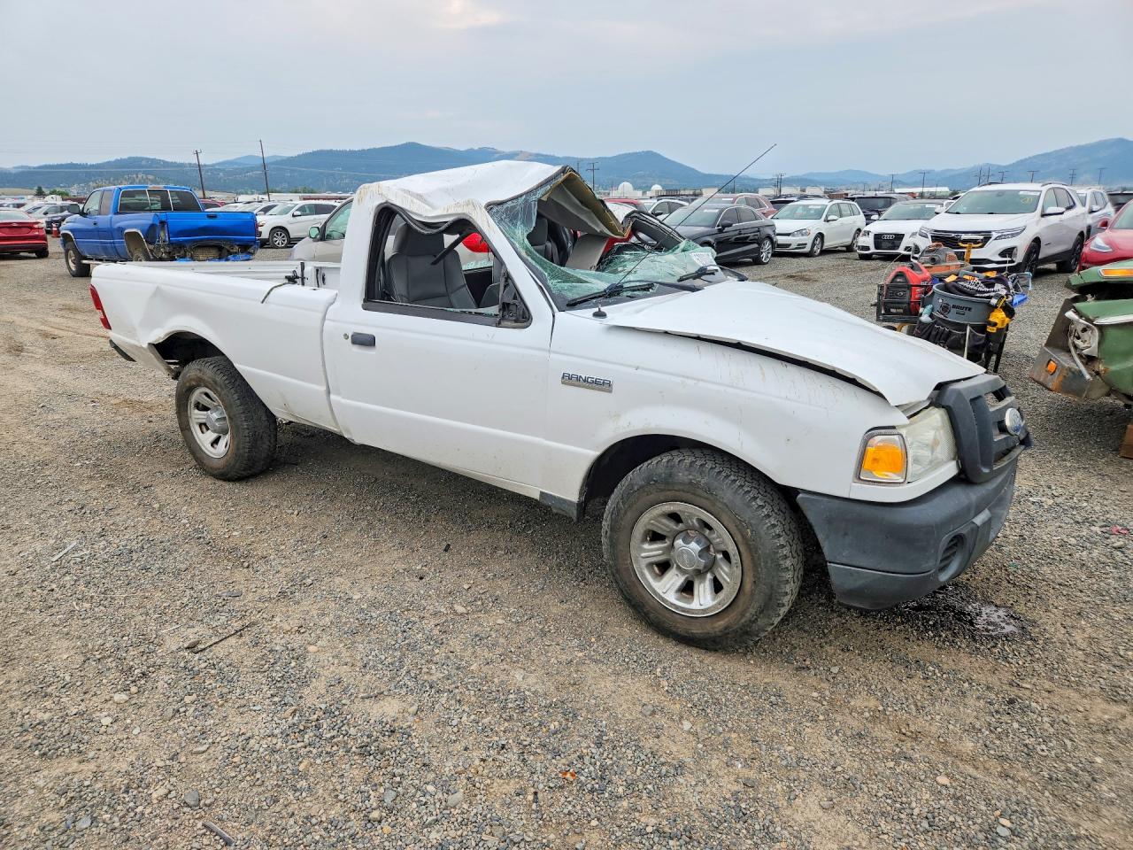 2009 Ford Ranger White vin: 1FTYR10E09PA56972