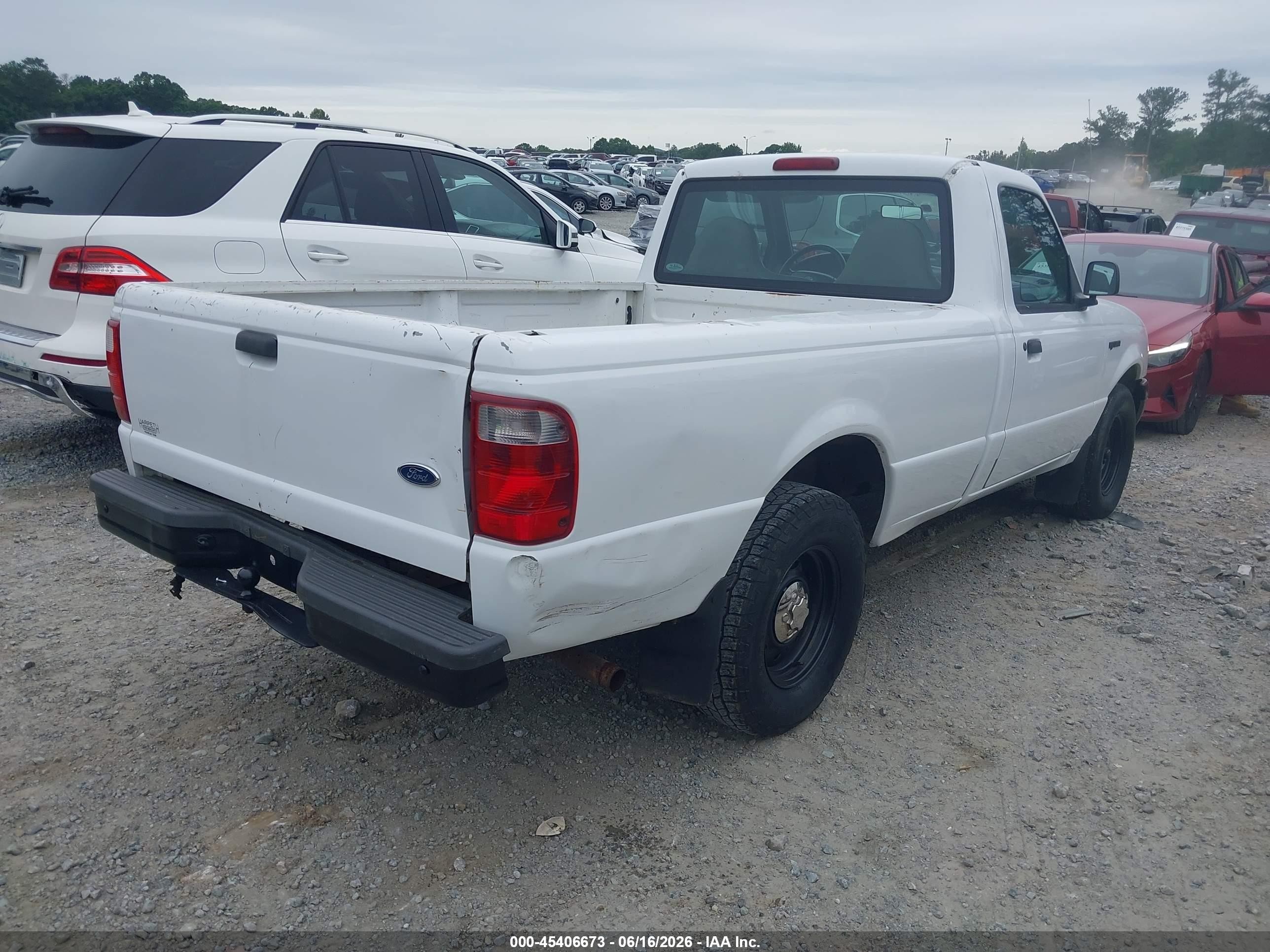 2002 Ford Ranger Unique Fleet White vin: 1FTYR10E12PA55979