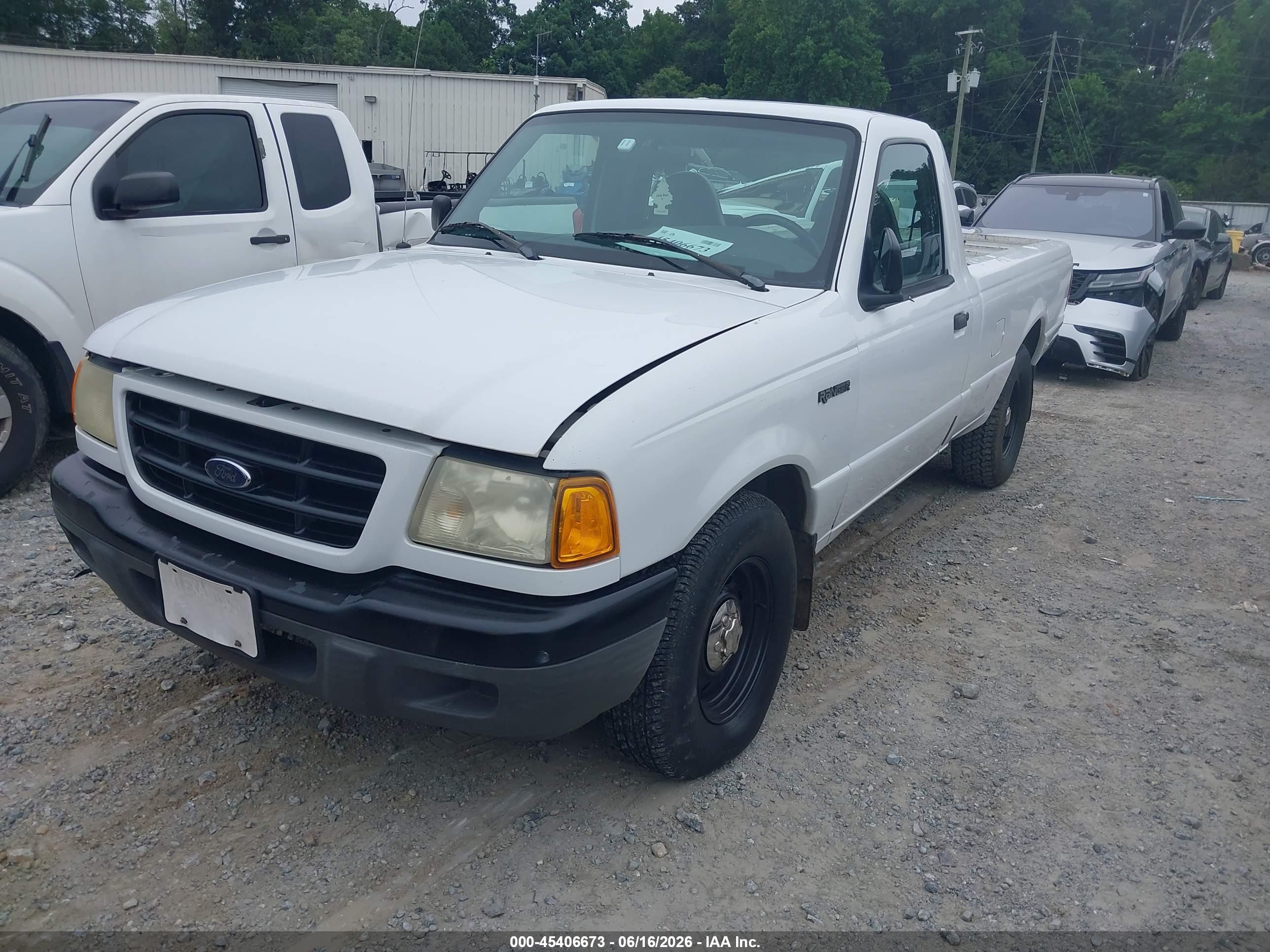 2002 Ford Ranger Unique Fleet White vin: 1FTYR10E12PA55979