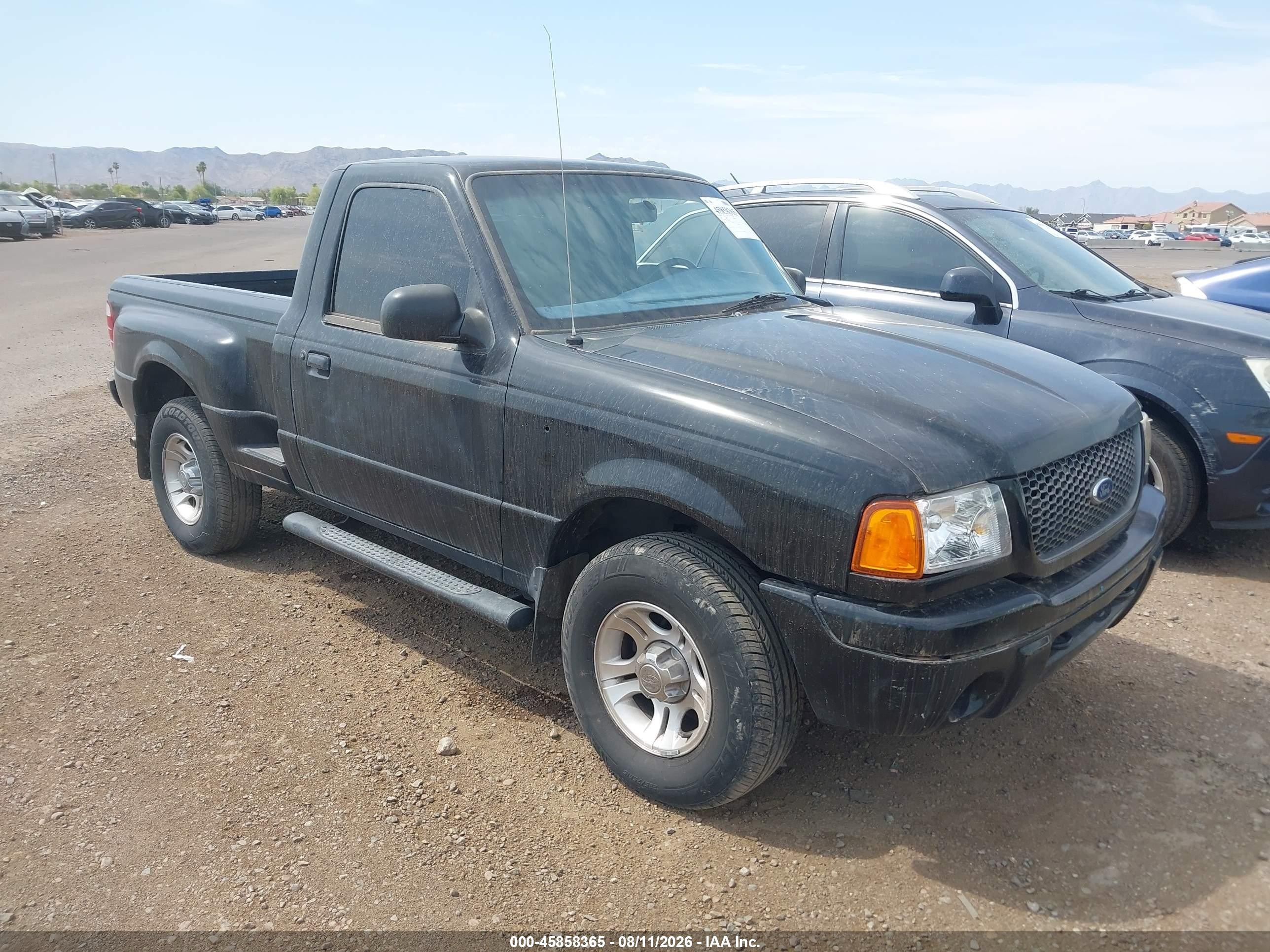 2001 Ford Ranger Edge Black vin: 1FTYR10E21PB05903