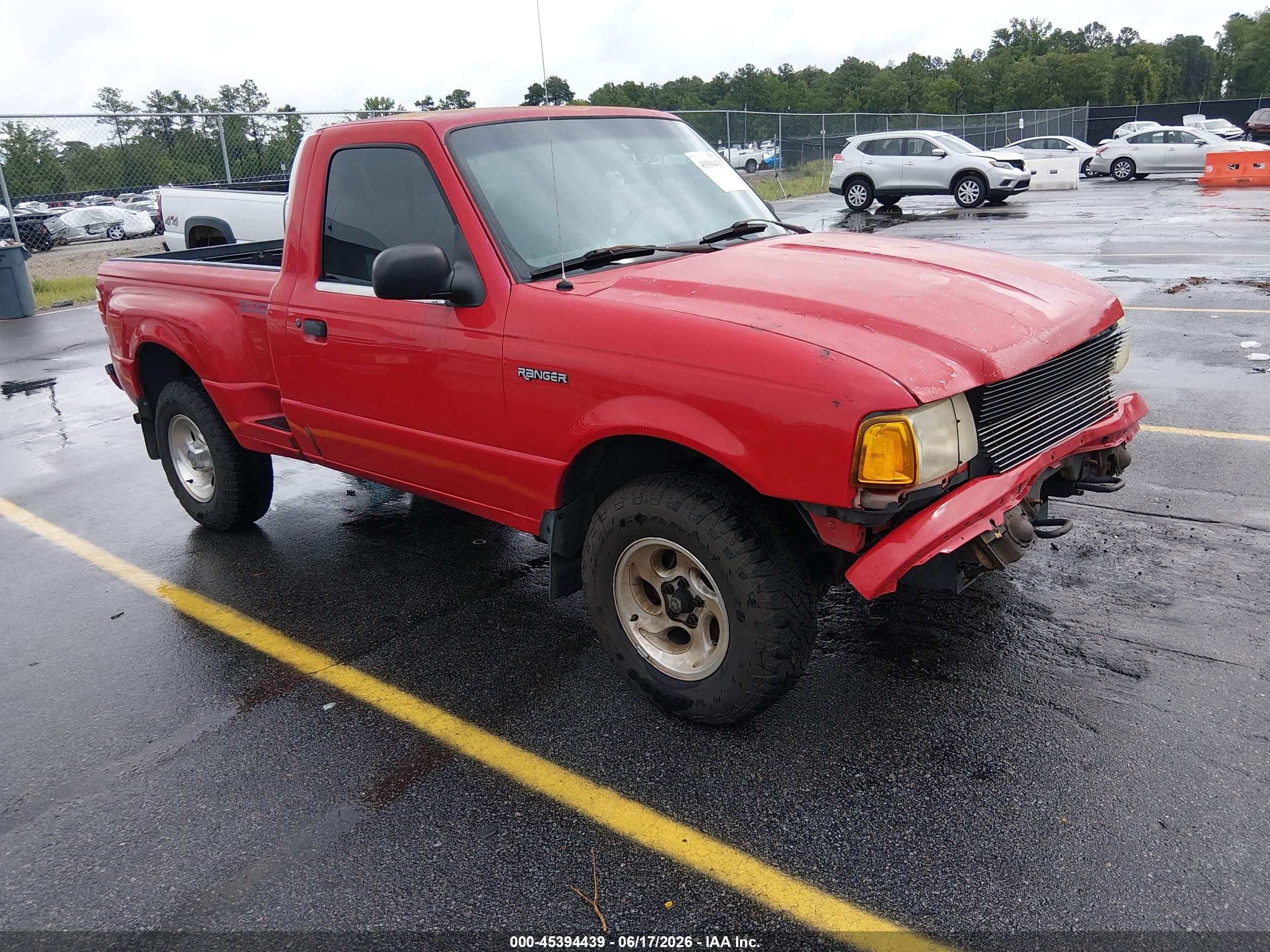 2001 Ford Ranger Edge Red vin: 1FTYR10E61PB75260