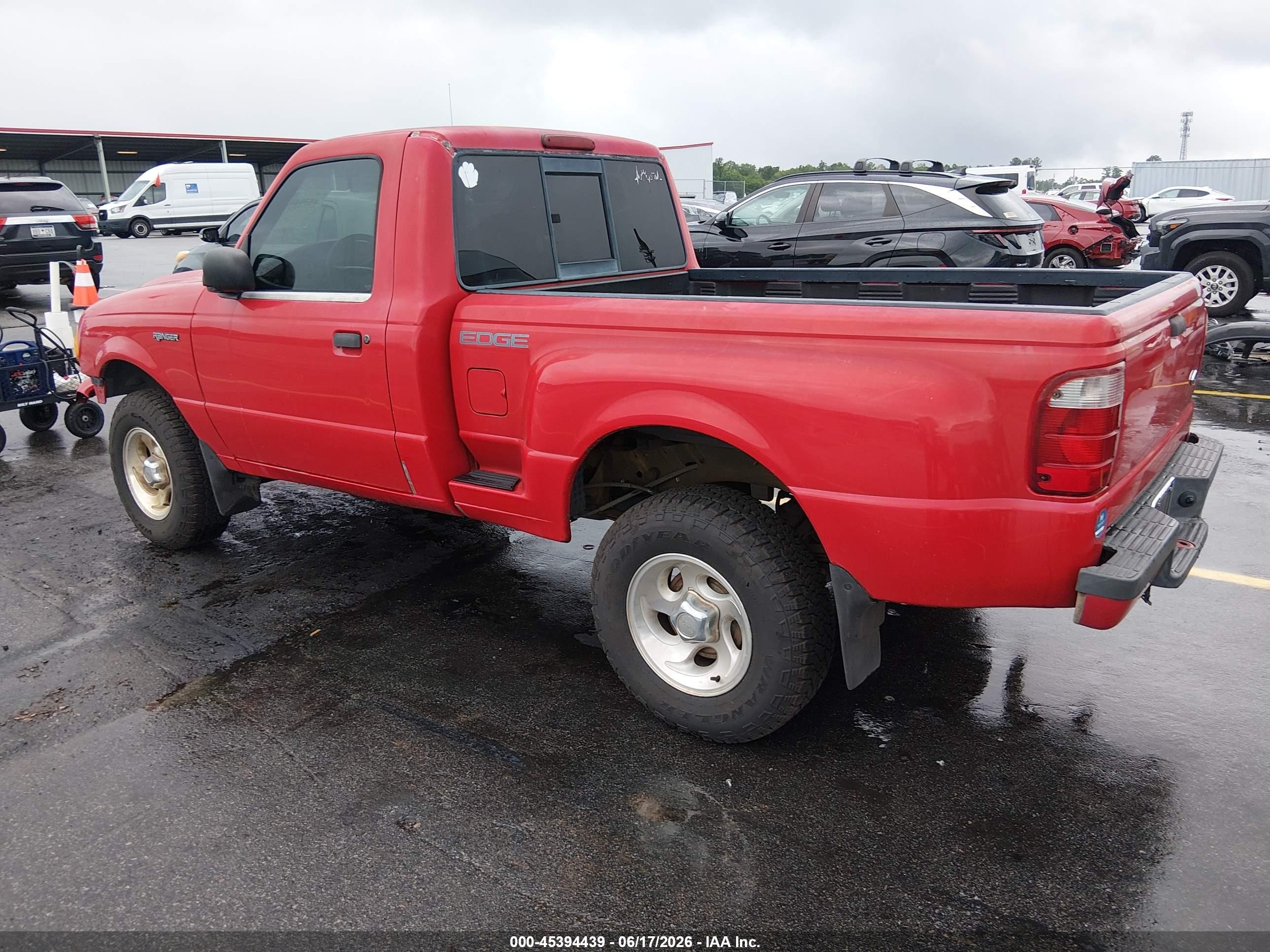 2001 Ford Ranger Edge Красный vin: 1FTYR10E61PB75260