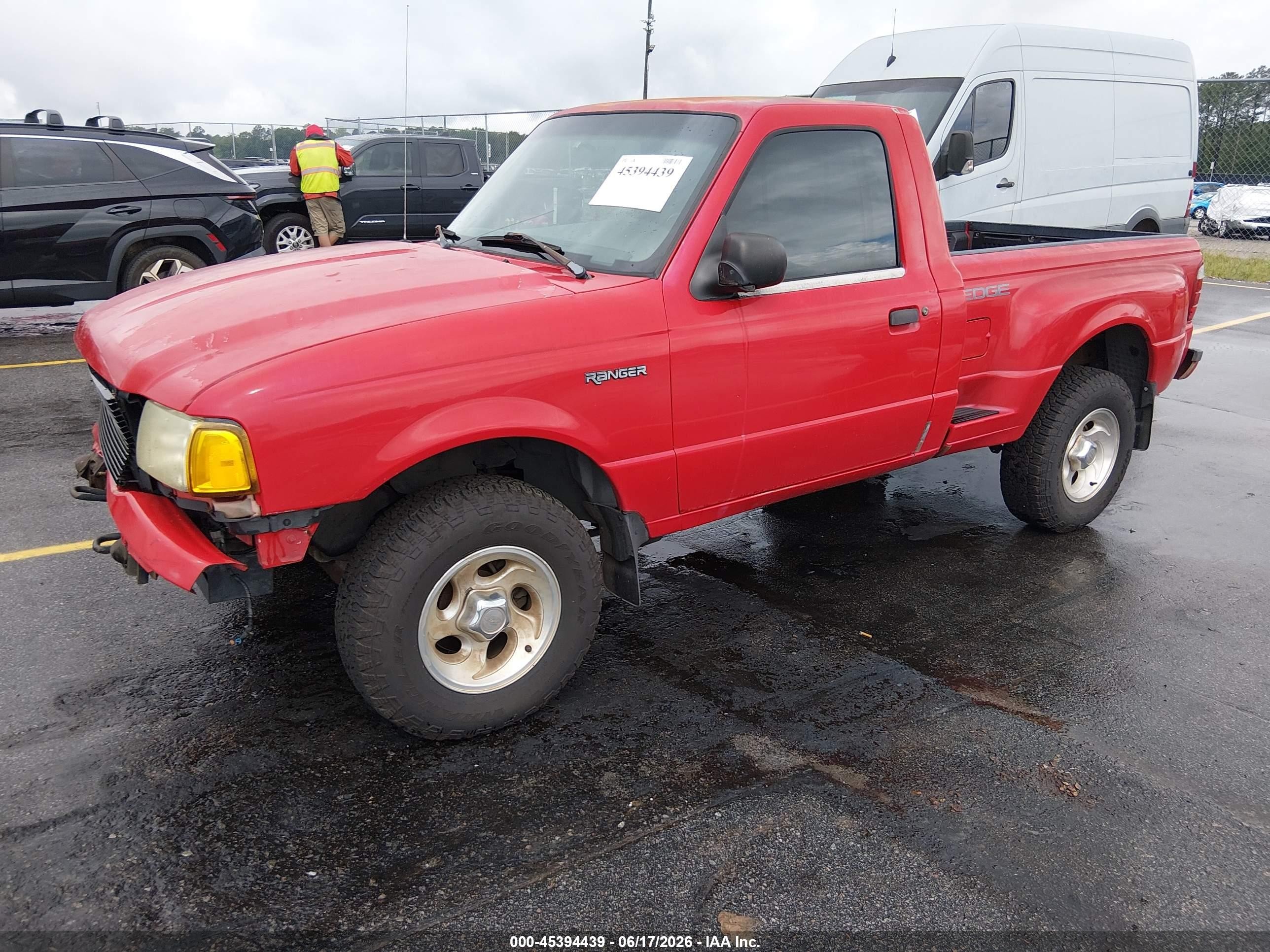 2001 Ford Ranger Edge Красный vin: 1FTYR10E61PB75260