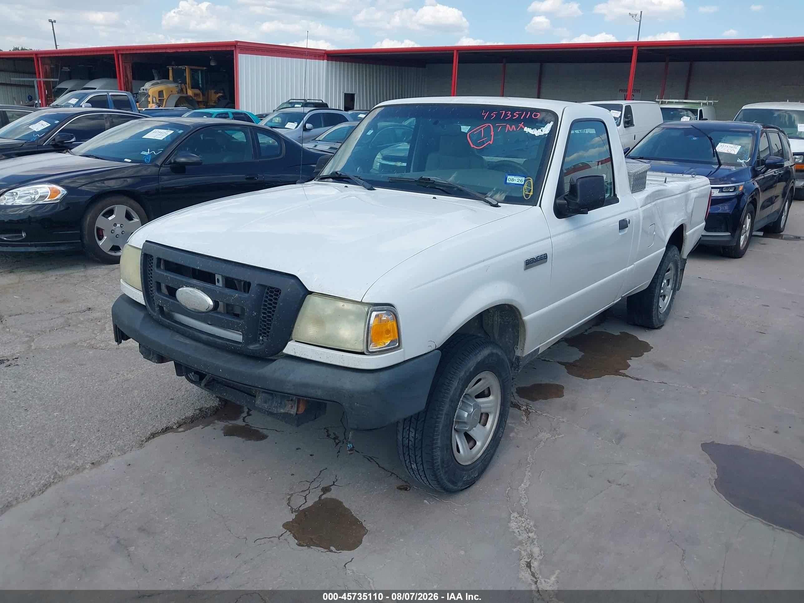 2008 Ford Ranger Xl/xlt White vin: 1FTYR10E88PA62632
