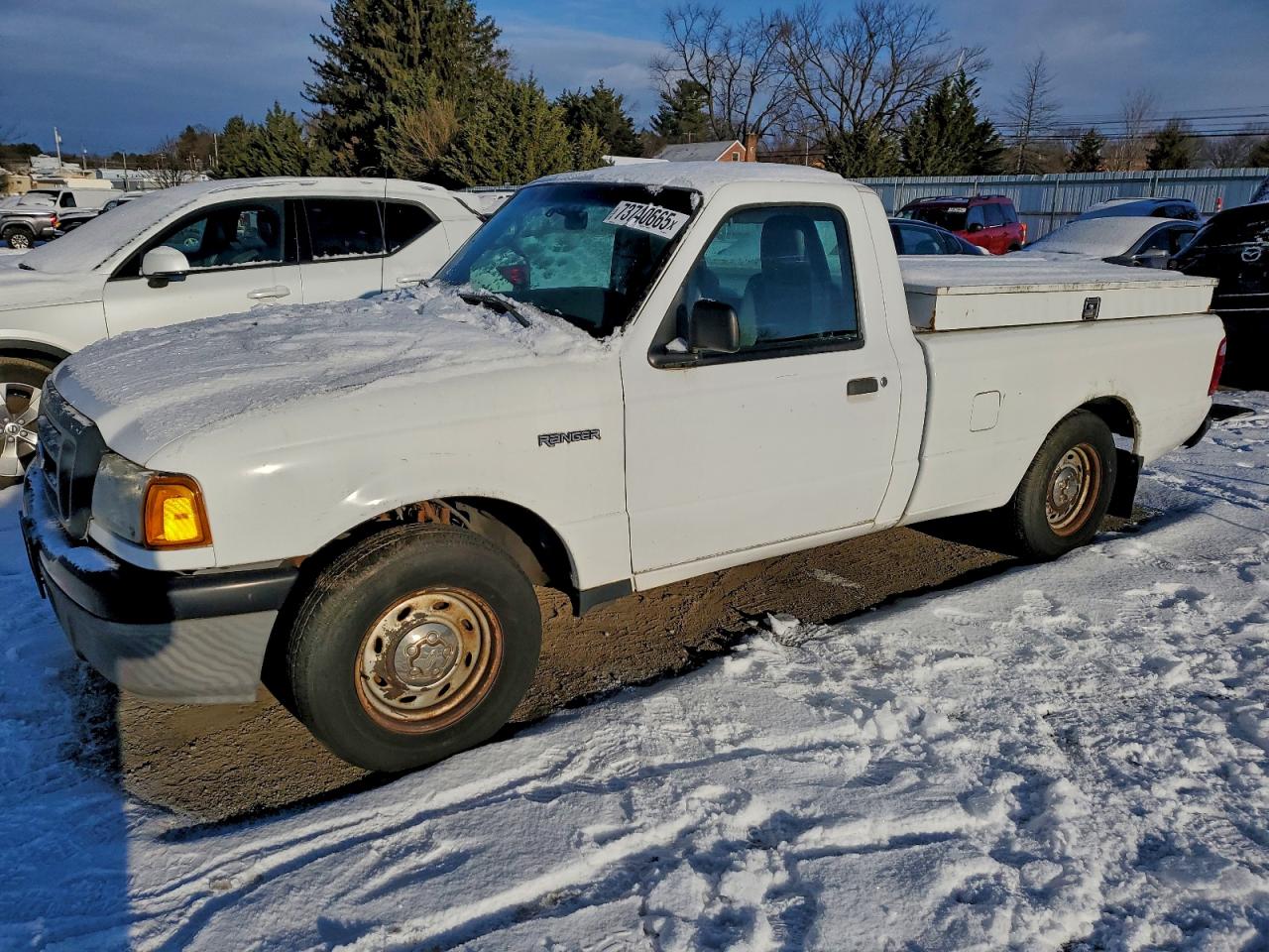 2005 Ford Ranger White vin: 1FTYR10EX5PB06772