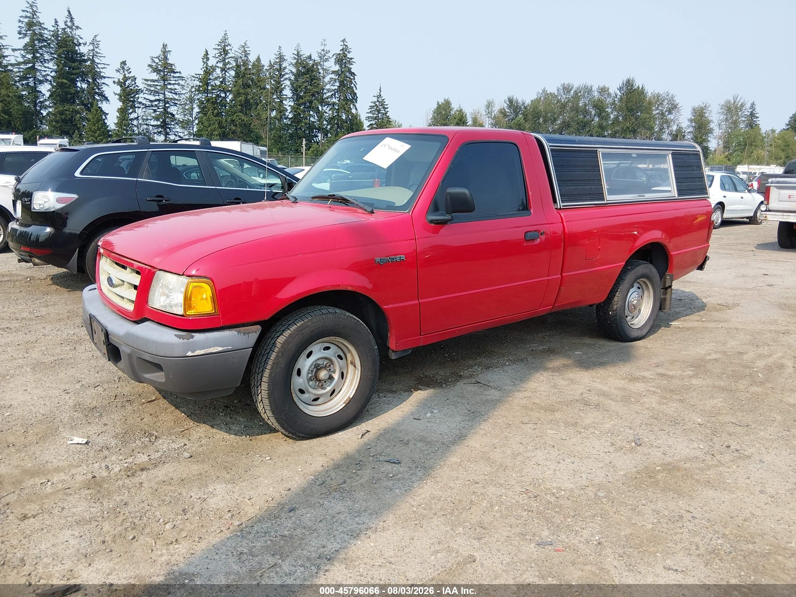 2002 Ford Ranger Edge/xl/xlt Red vin: 1FTYR10U02PA63630