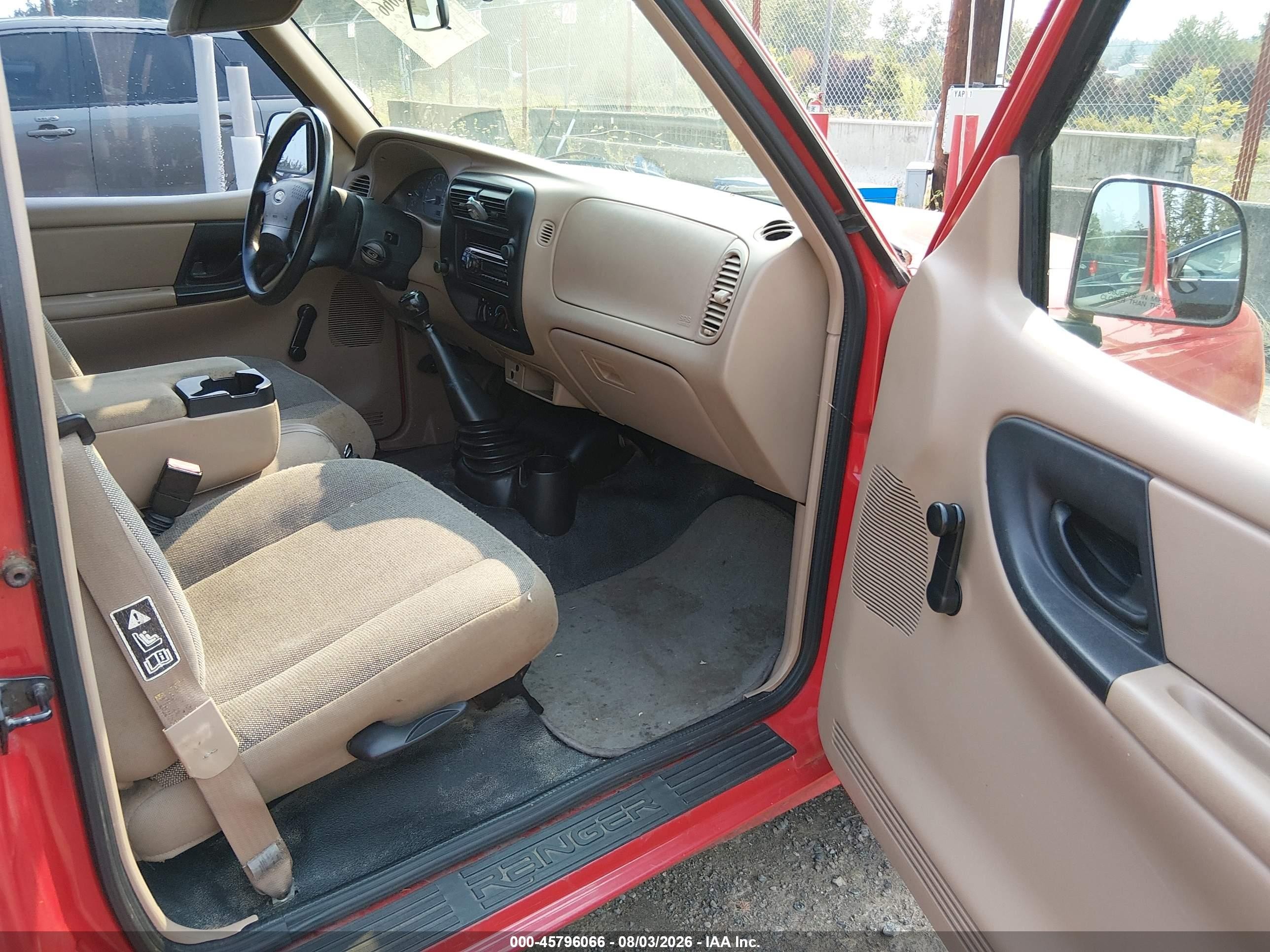 2002 Ford Ranger Edge/xl/xlt Red vin: 1FTYR10U02PA63630