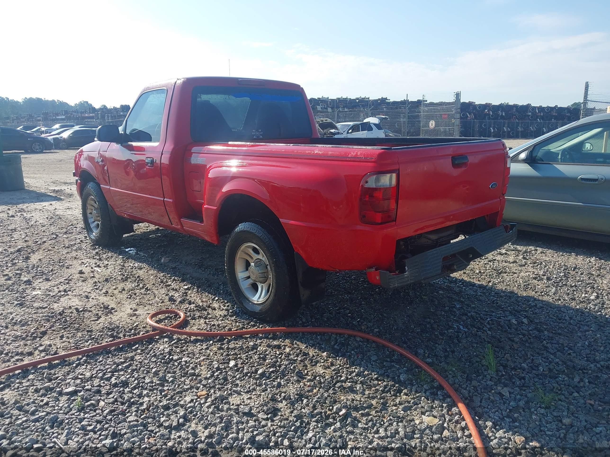 2002 Ford Ranger Edge/xl/xlt Red vin: 1FTYR10U02TA11518