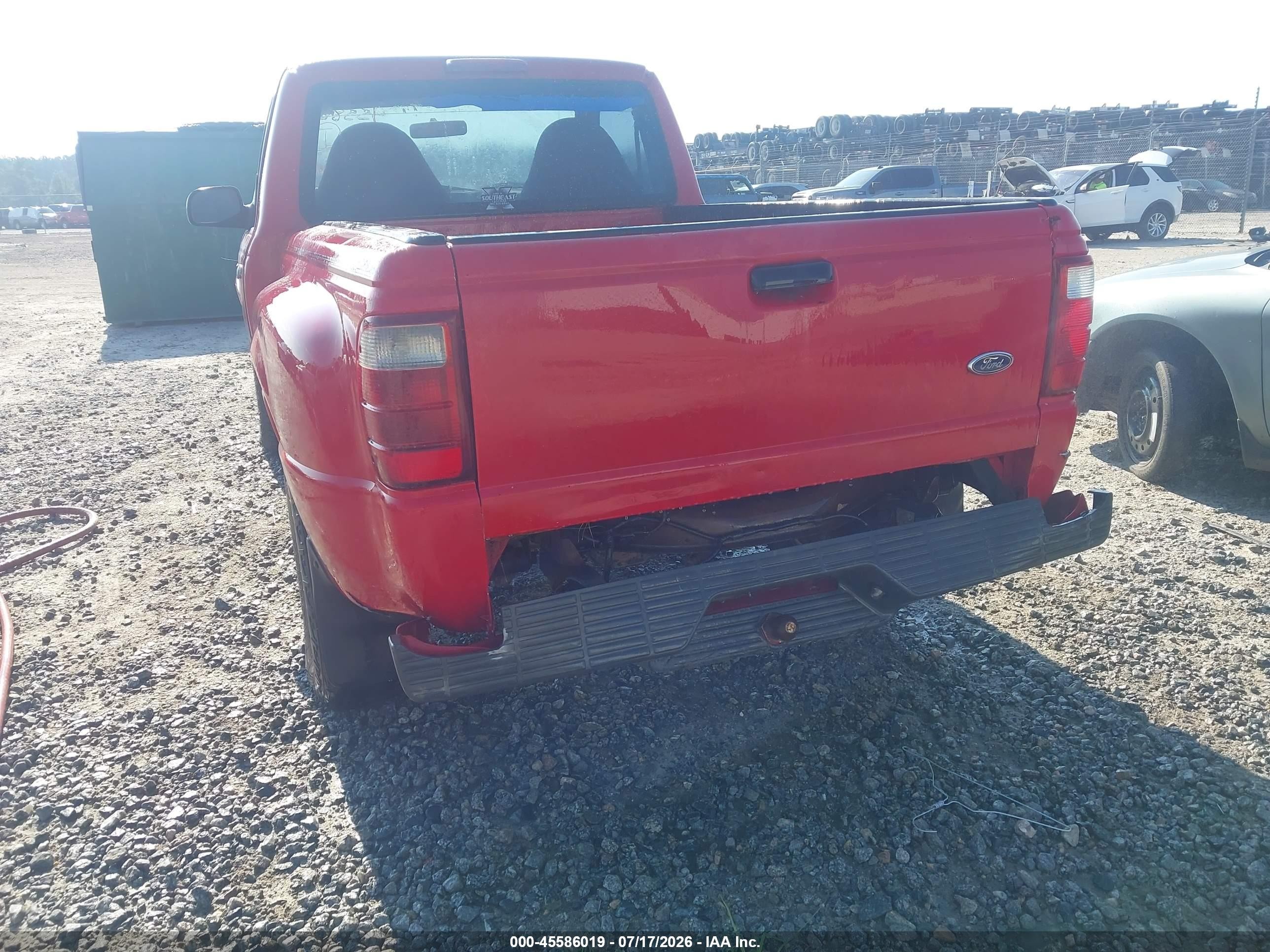 2002 Ford Ranger Edge/xl/xlt Red vin: 1FTYR10U02TA11518
