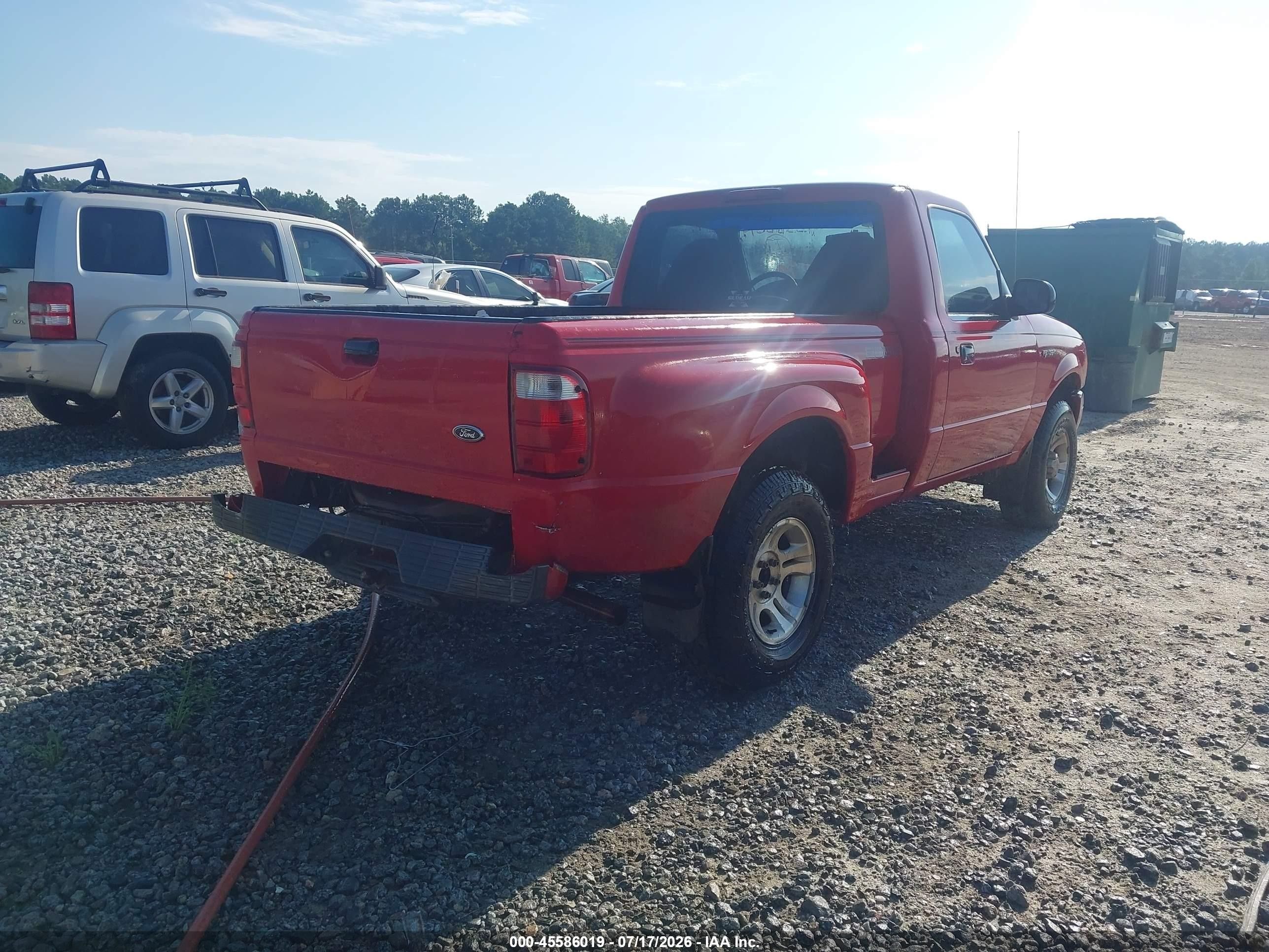 2002 Ford Ranger Edge/xl/xlt Red vin: 1FTYR10U02TA11518
