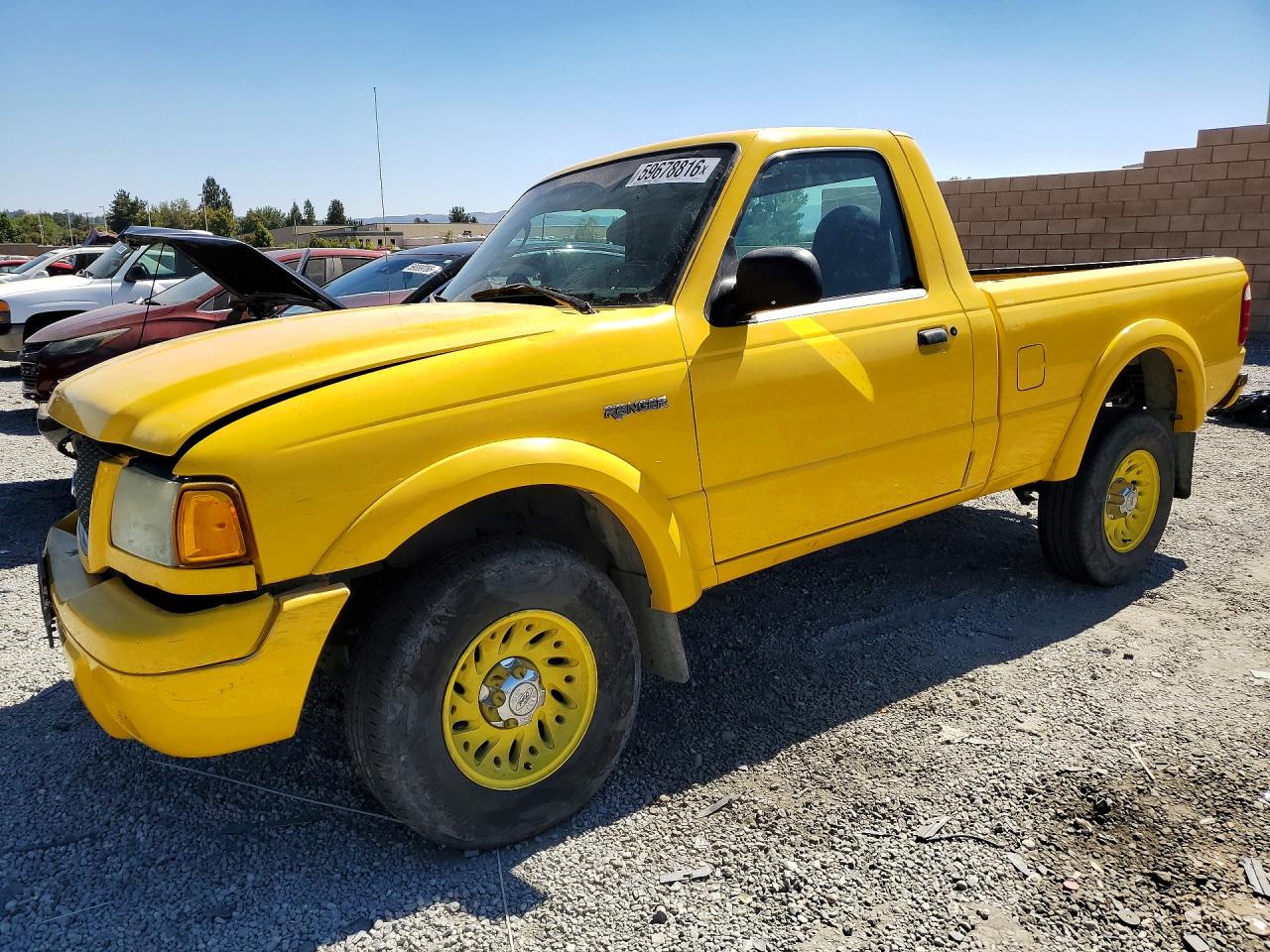 2003 Ford Ranger Yellow vin: 1FTYR10U03PA50216