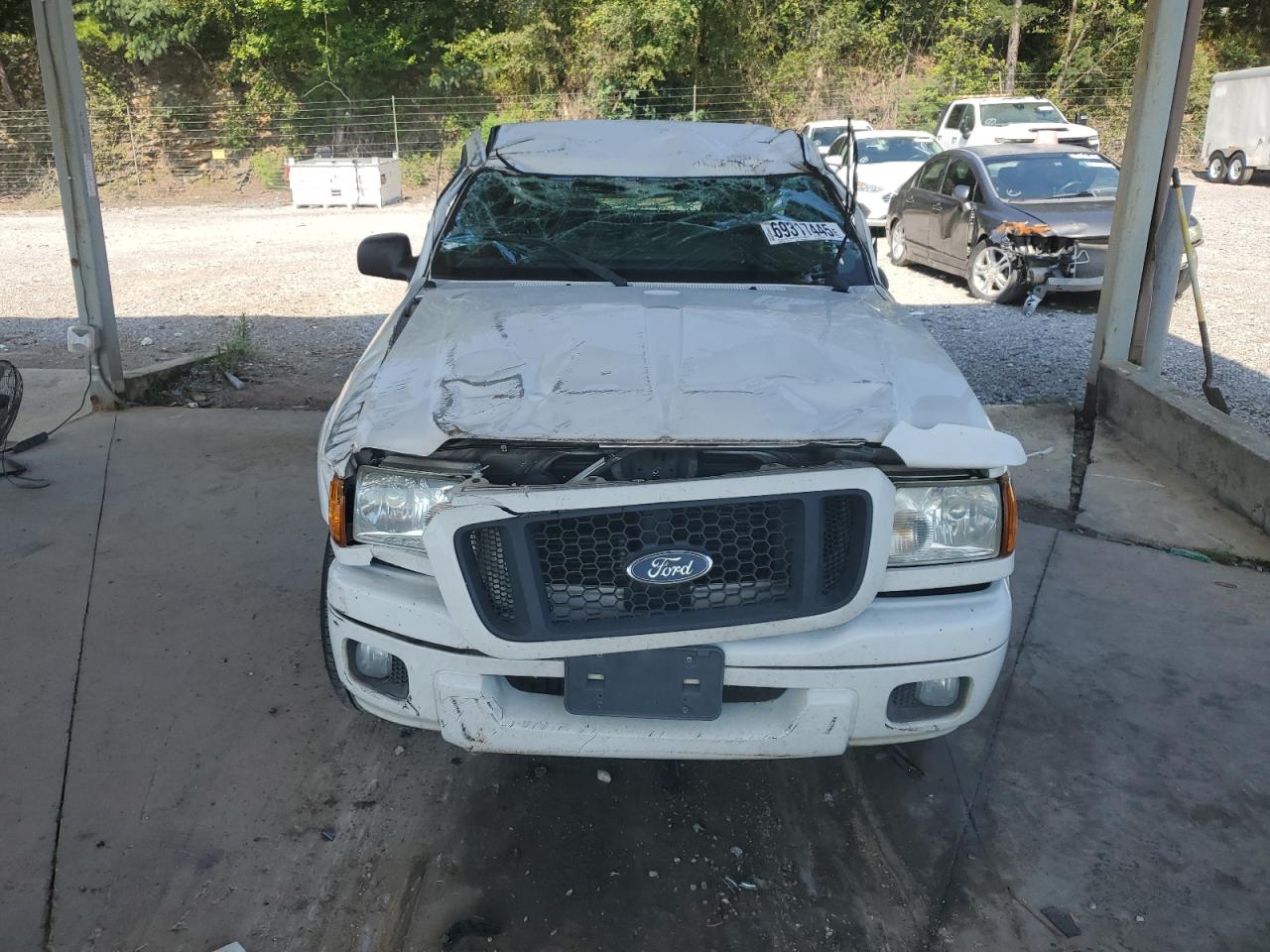 2004 Ford Ranger White vin: 1FTYR10U04PA85212