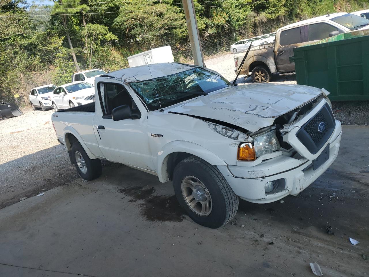 2004 Ford Ranger White vin: 1FTYR10U04PA85212