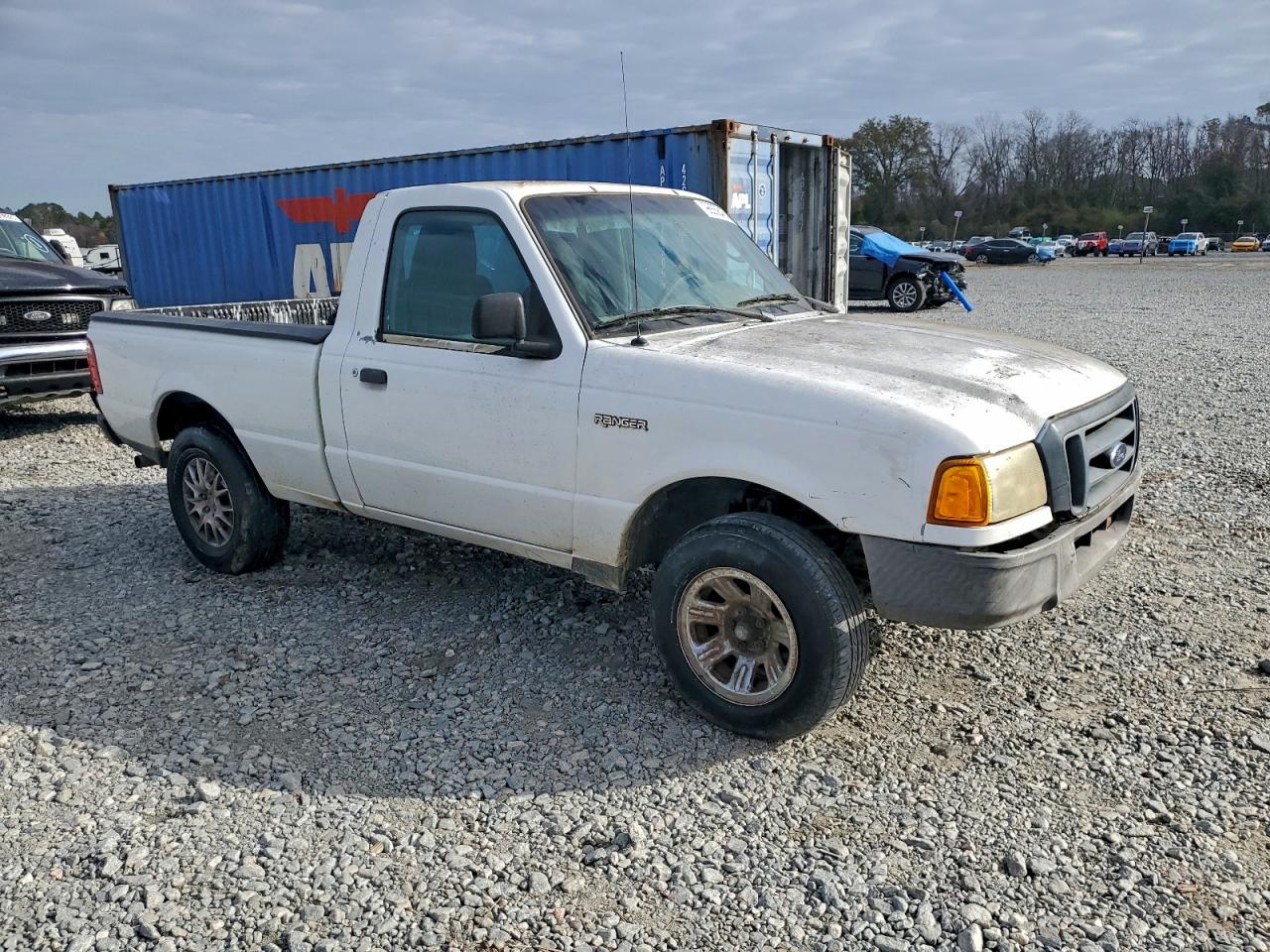 2005 Ford Ranger White vin: 1FTYR10U05PB12510