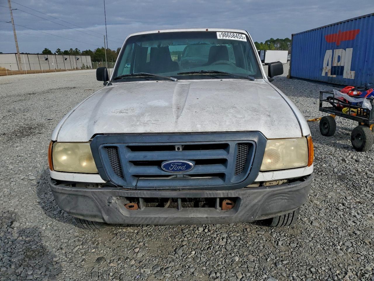2005 Ford Ranger White vin: 1FTYR10U05PB12510