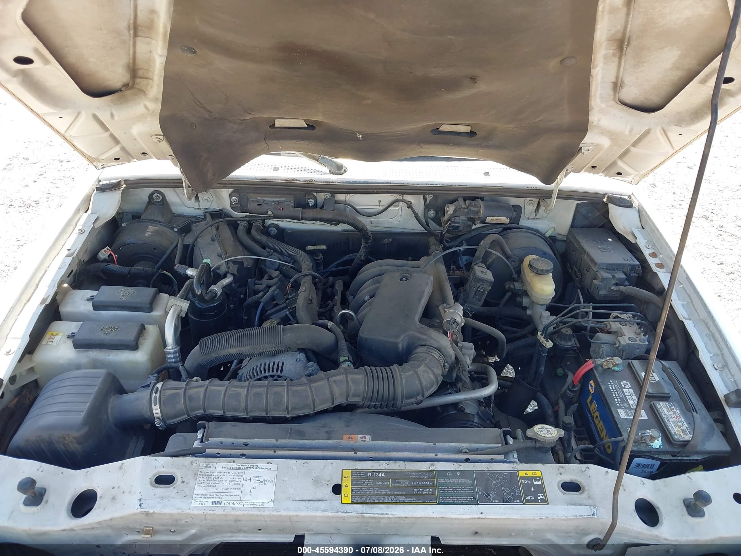 2006 Ford Ranger Sport/stx/xl/xlt White vin: 1FTYR10U06PA69918