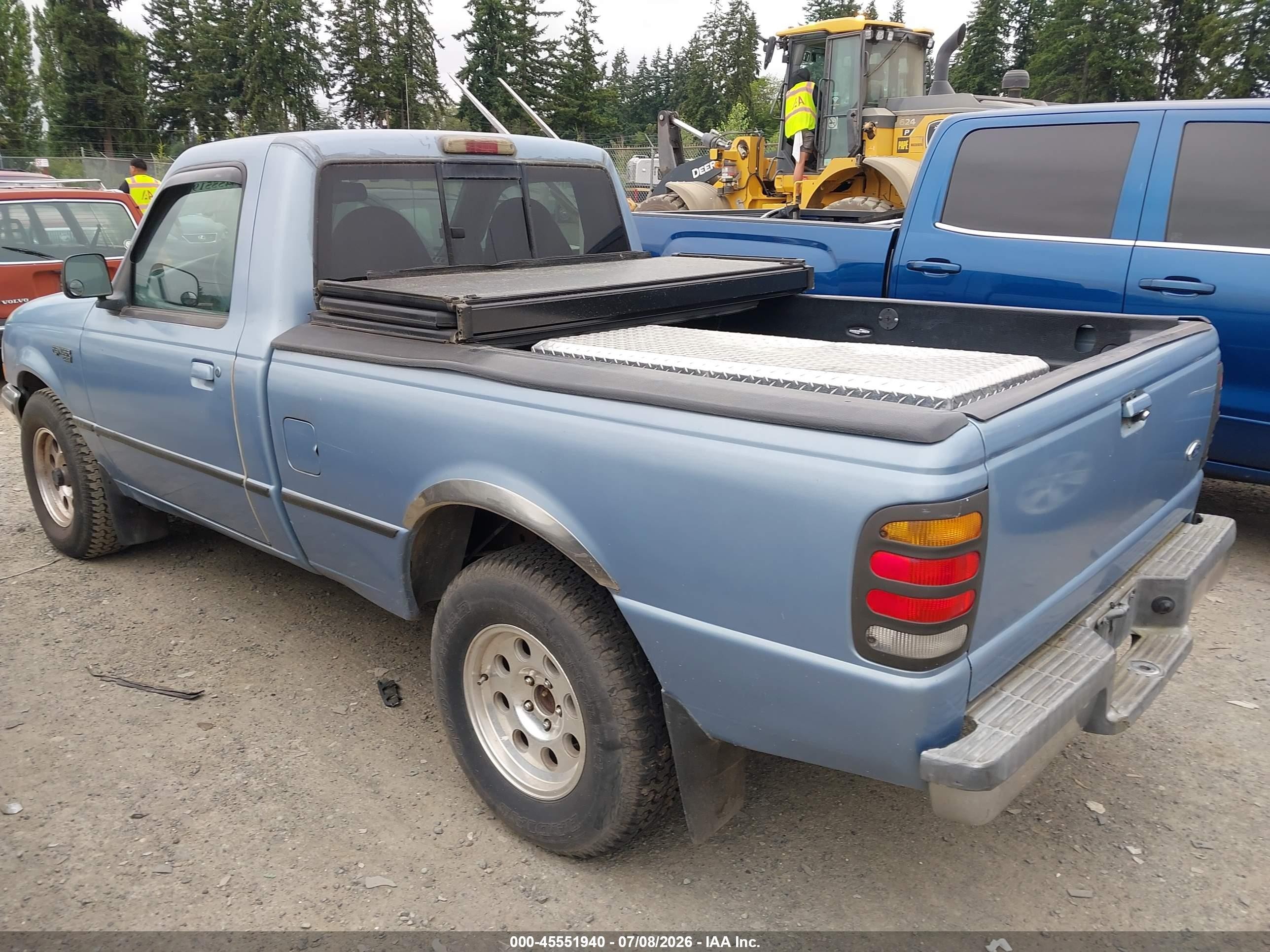 1998 Ford Ranger Splash/xl/xlt Blue vin: 1FTYR10U0WUB76789