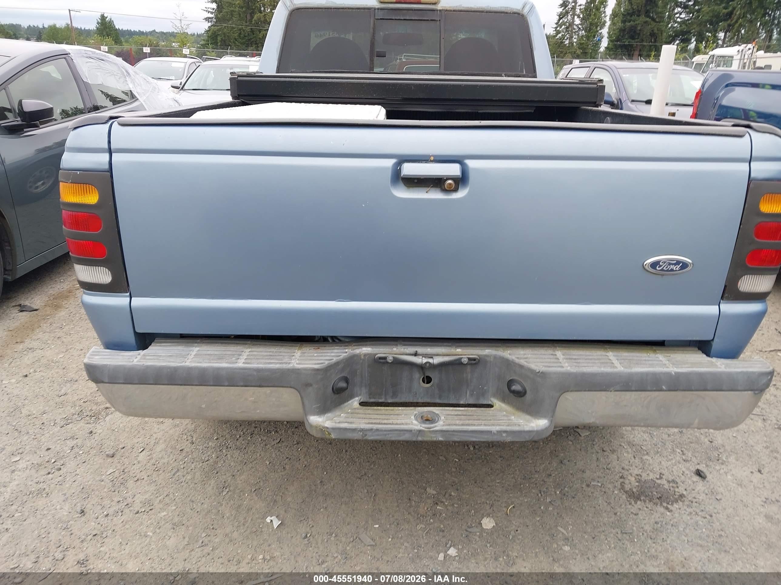 1998 Ford Ranger Splash/xl/xlt Blue vin: 1FTYR10U0WUB76789