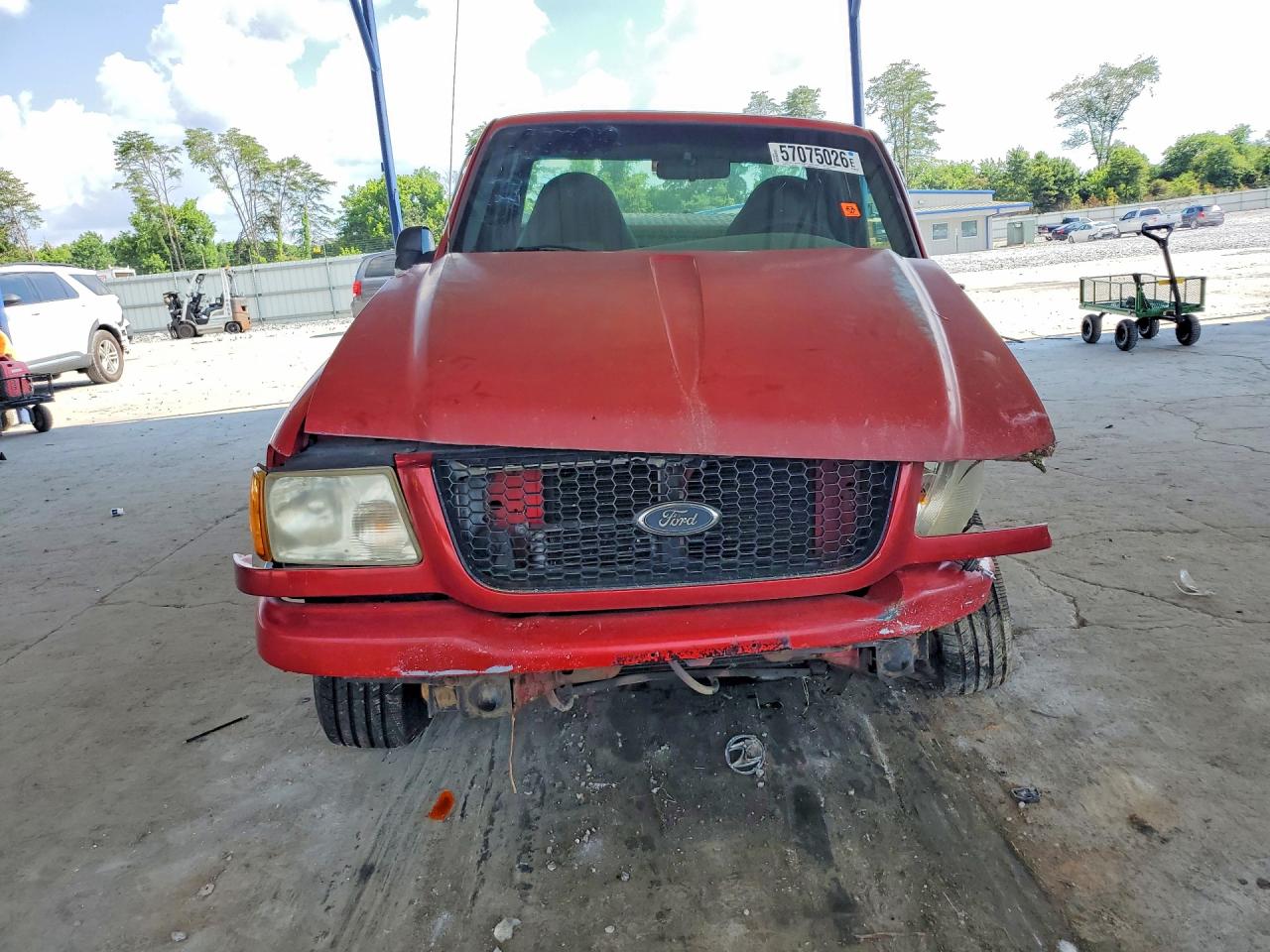 2002 Ford Ranger Красный vin: 1FTYR10U12TA53762