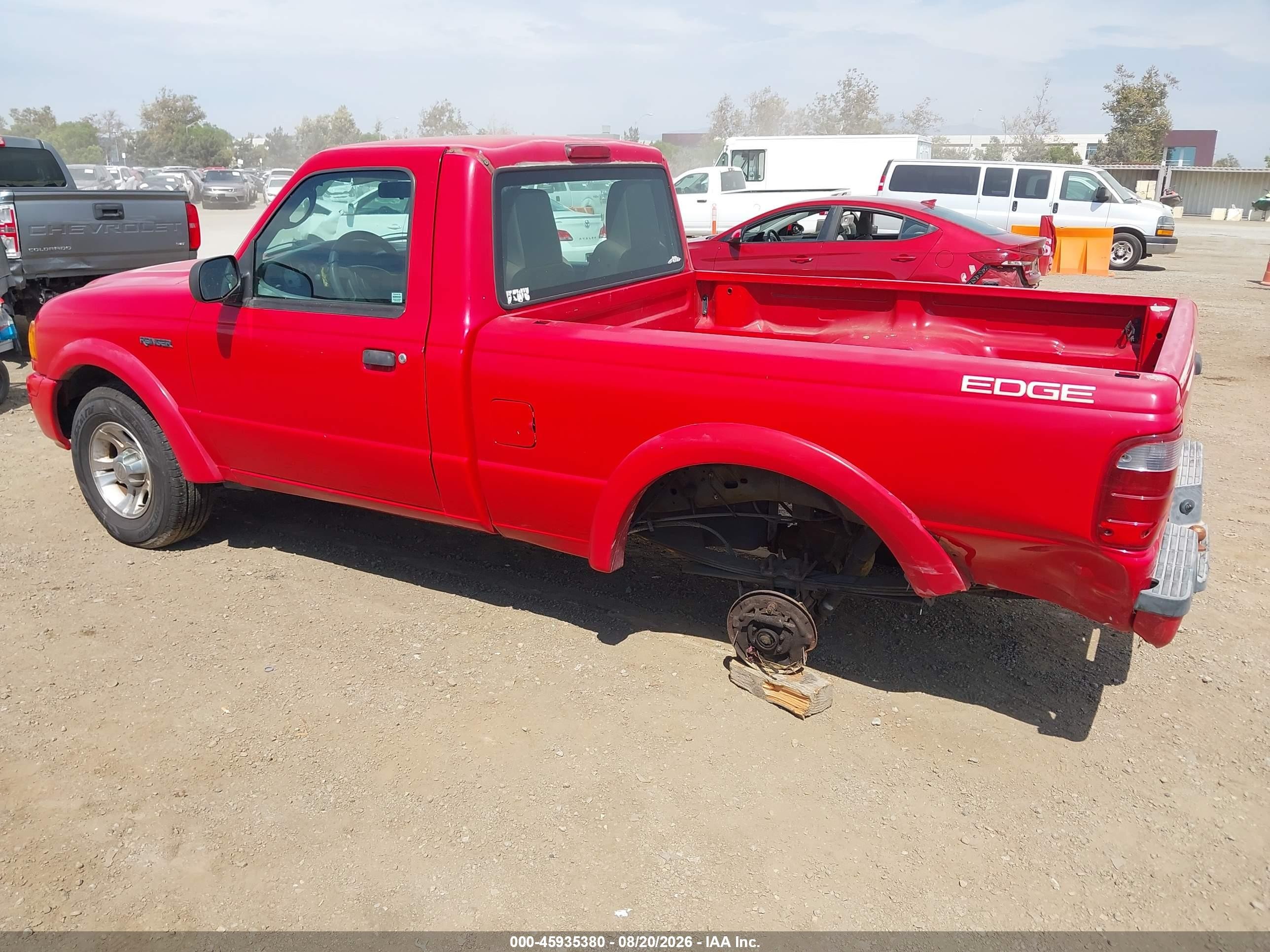 2004 Ford Ranger Edge/xl/xlt Red vin: 1FTYR10U14PB59883