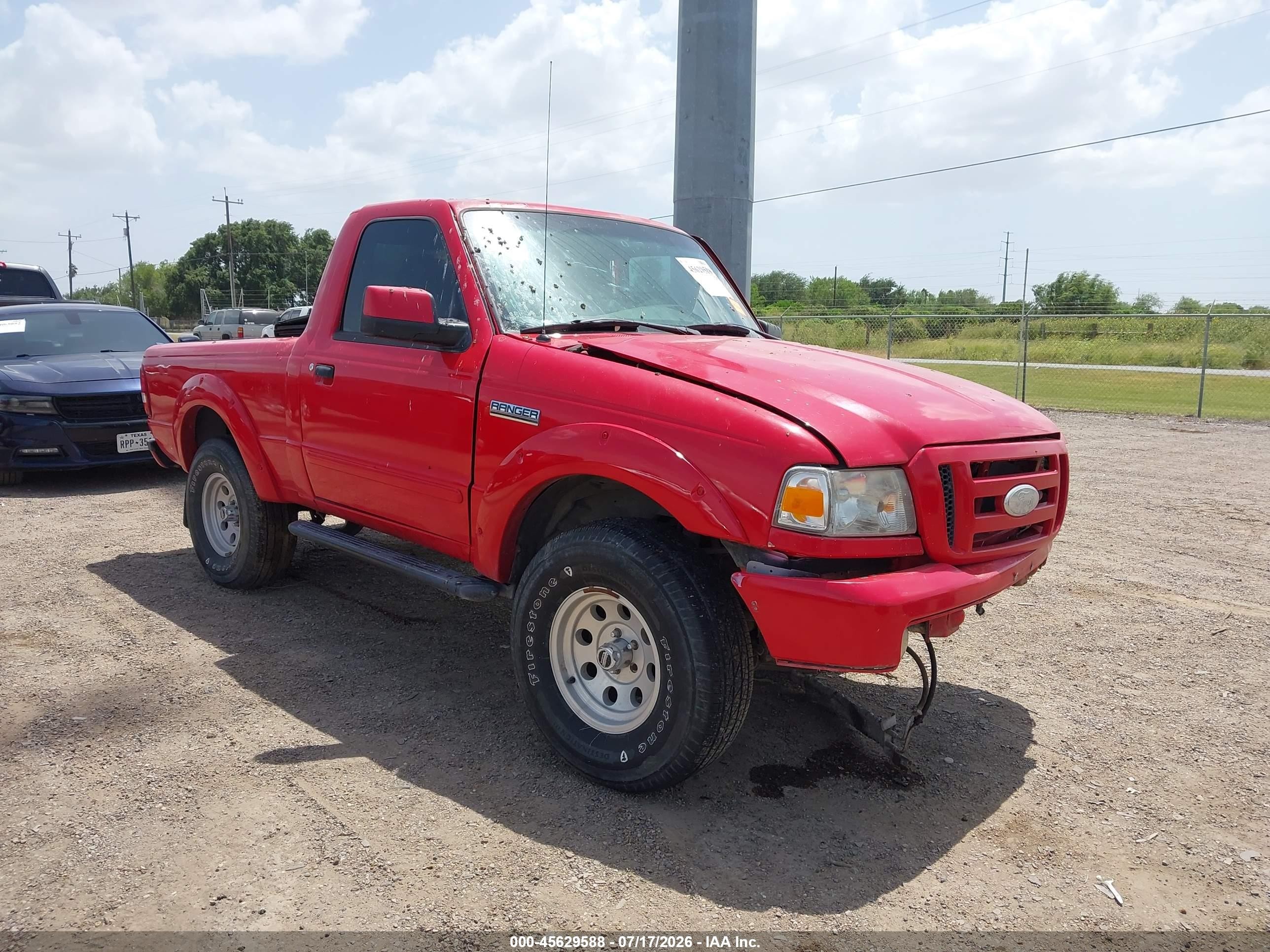2006 Ford Ranger Sport/stx/xl/xlt Red vin: 1FTYR10U16PA52870