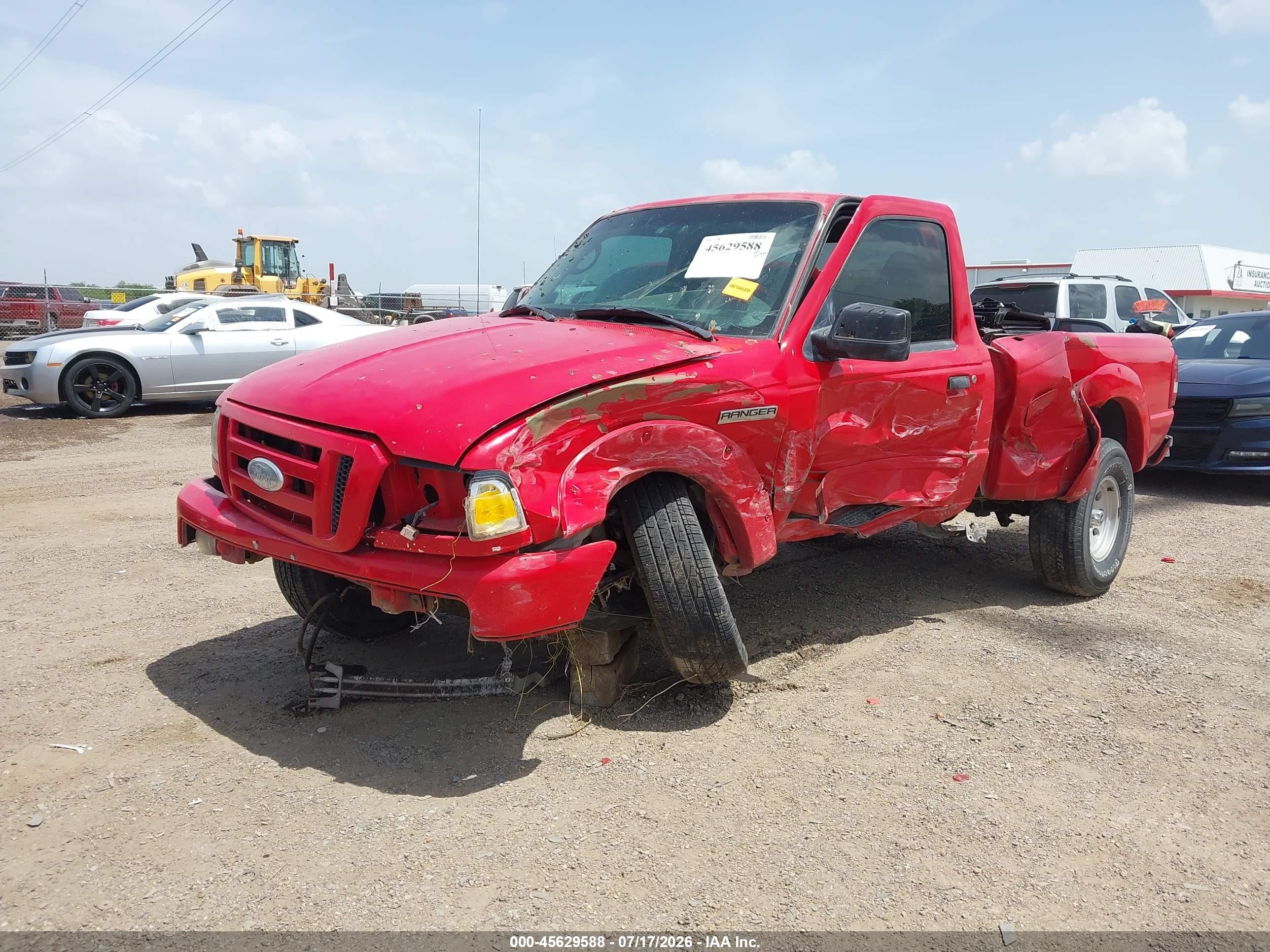 2006 Ford Ranger Sport/stx/xl/xlt Red vin: 1FTYR10U16PA52870