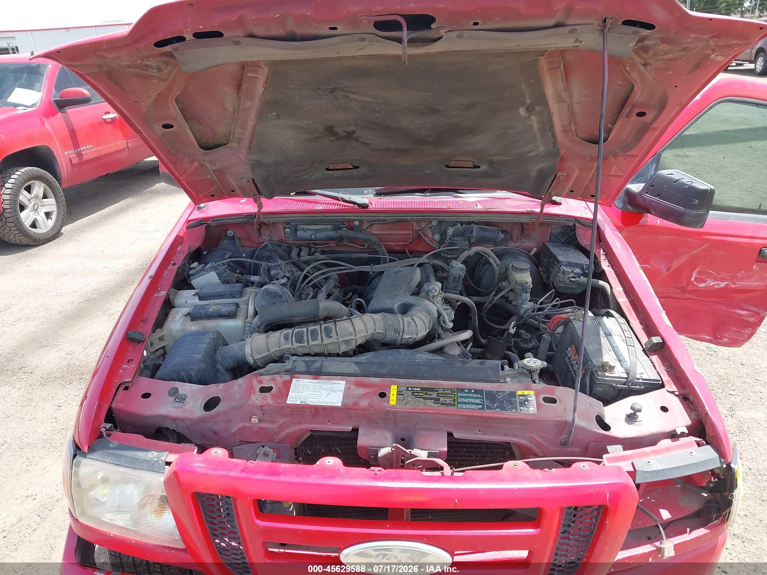 2006 Ford Ranger Sport/stx/xl/xlt Red vin: 1FTYR10U16PA52870