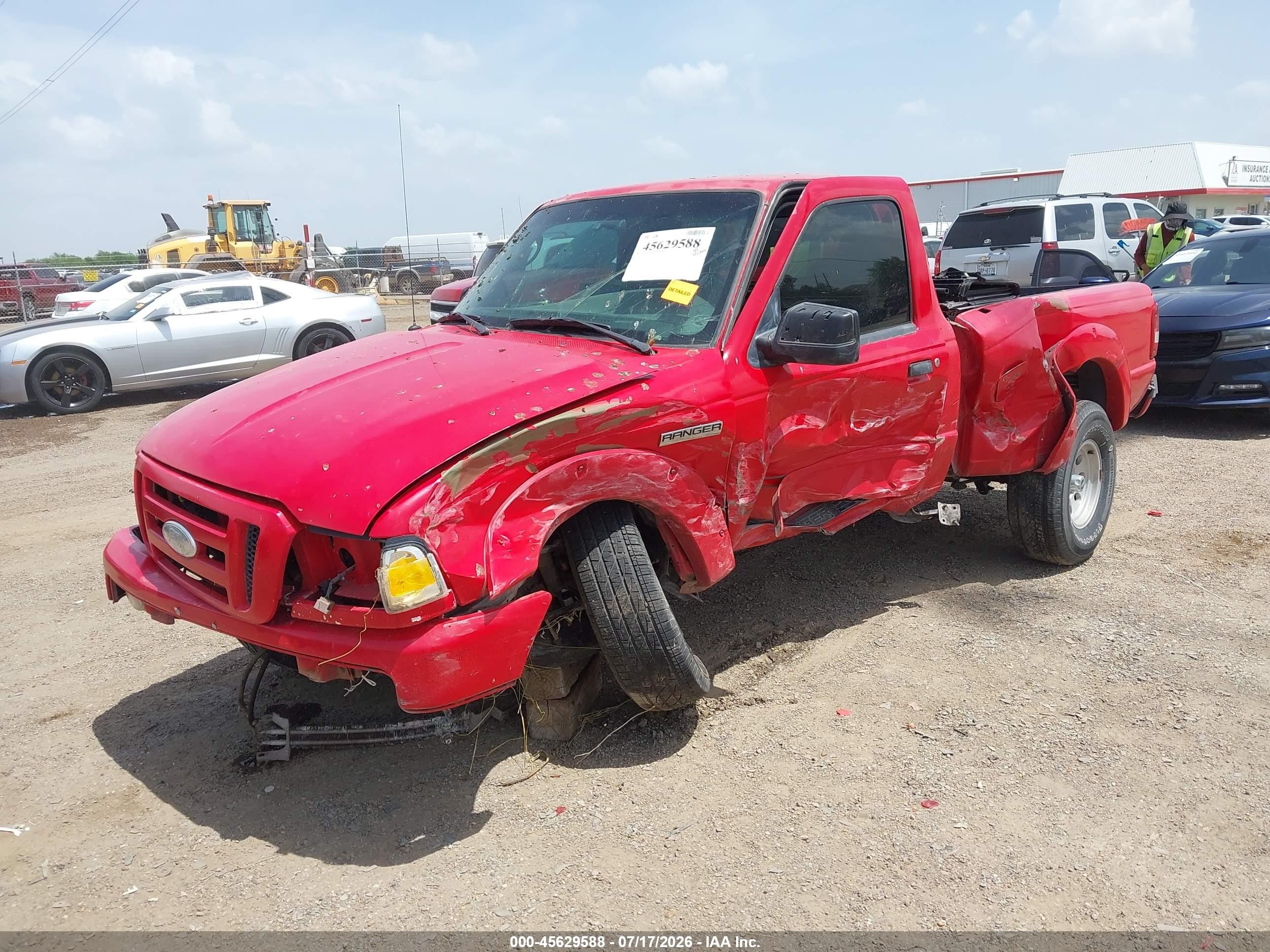 2006 Ford Ranger Sport/stx/xl/xlt Red vin: 1FTYR10U16PA52870