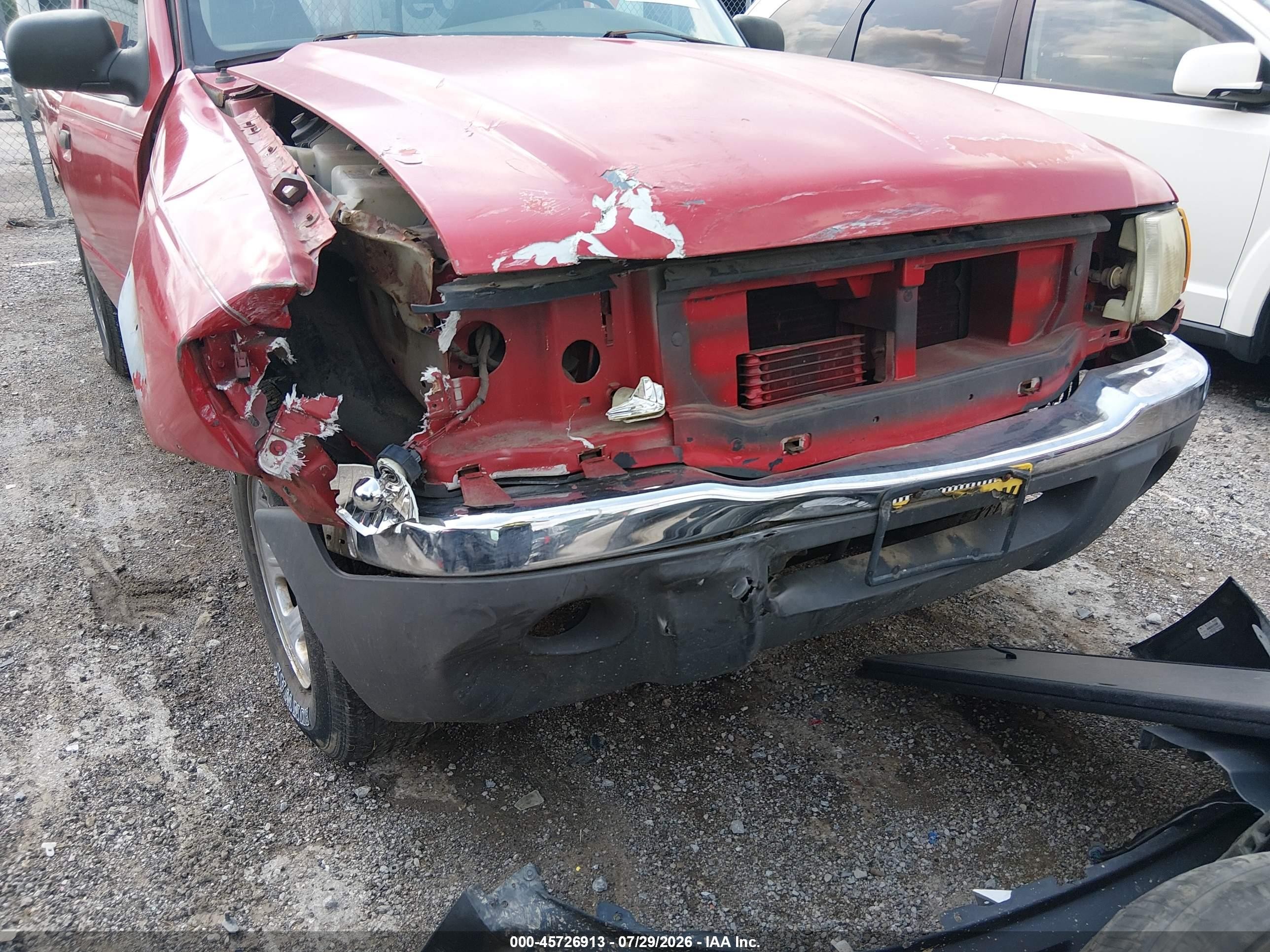 2002 Ford Ranger Edge/xl/xlt Red vin: 1FTYR10U22PA26451