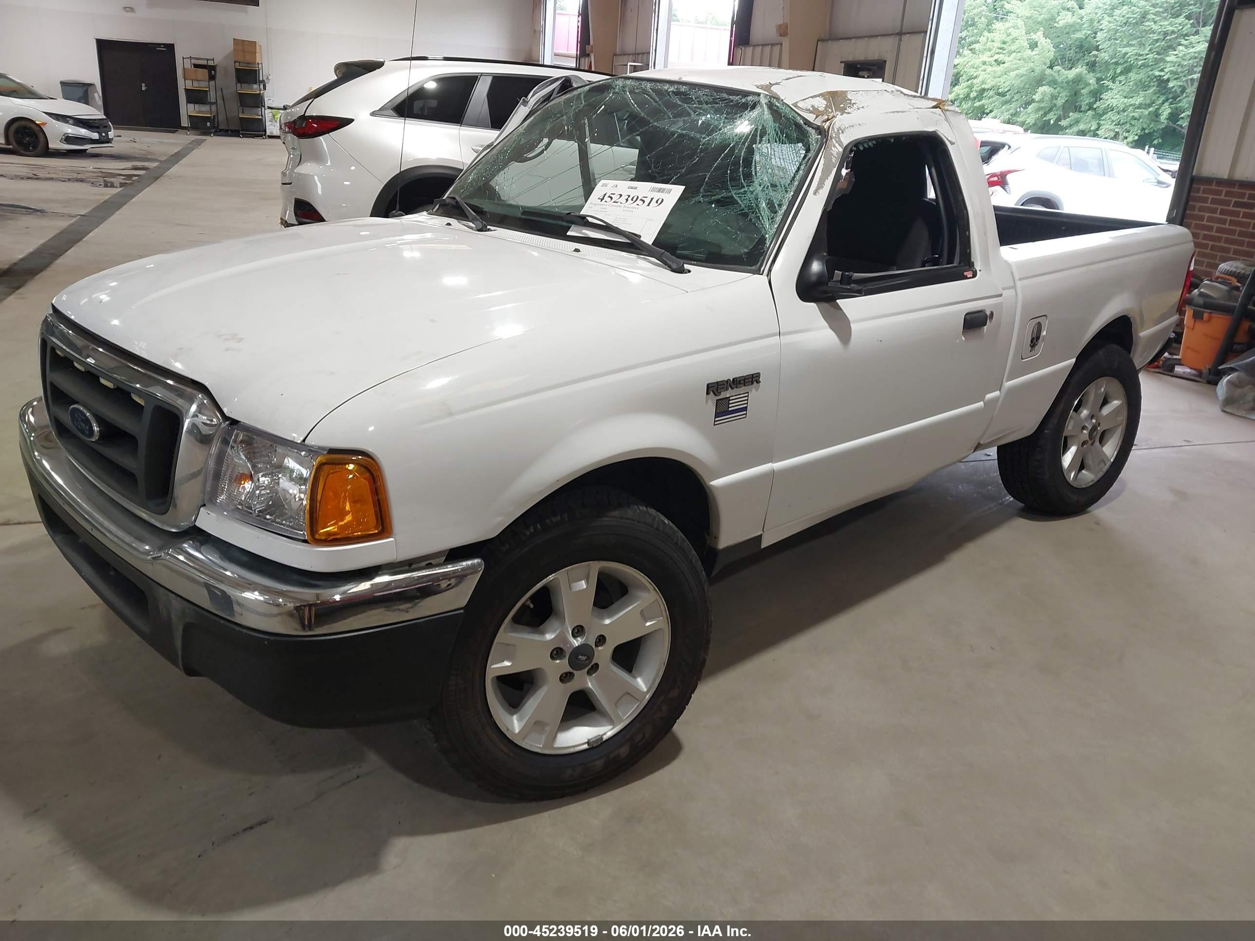2005 Ford Ranger Edge/stx/xl/xls/xlt White vin: 1FTYR10U25PB07969