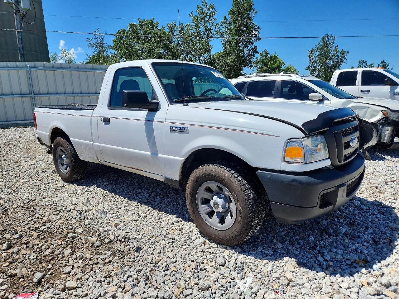 2007 Ford Ranger White vin: 1FTYR10U27PA66259
