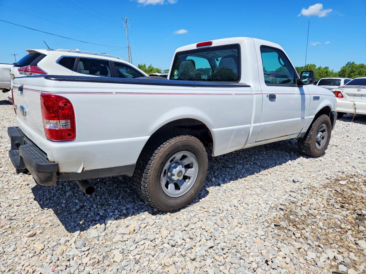 2007 Ford Ranger White vin: 1FTYR10U27PA66259
