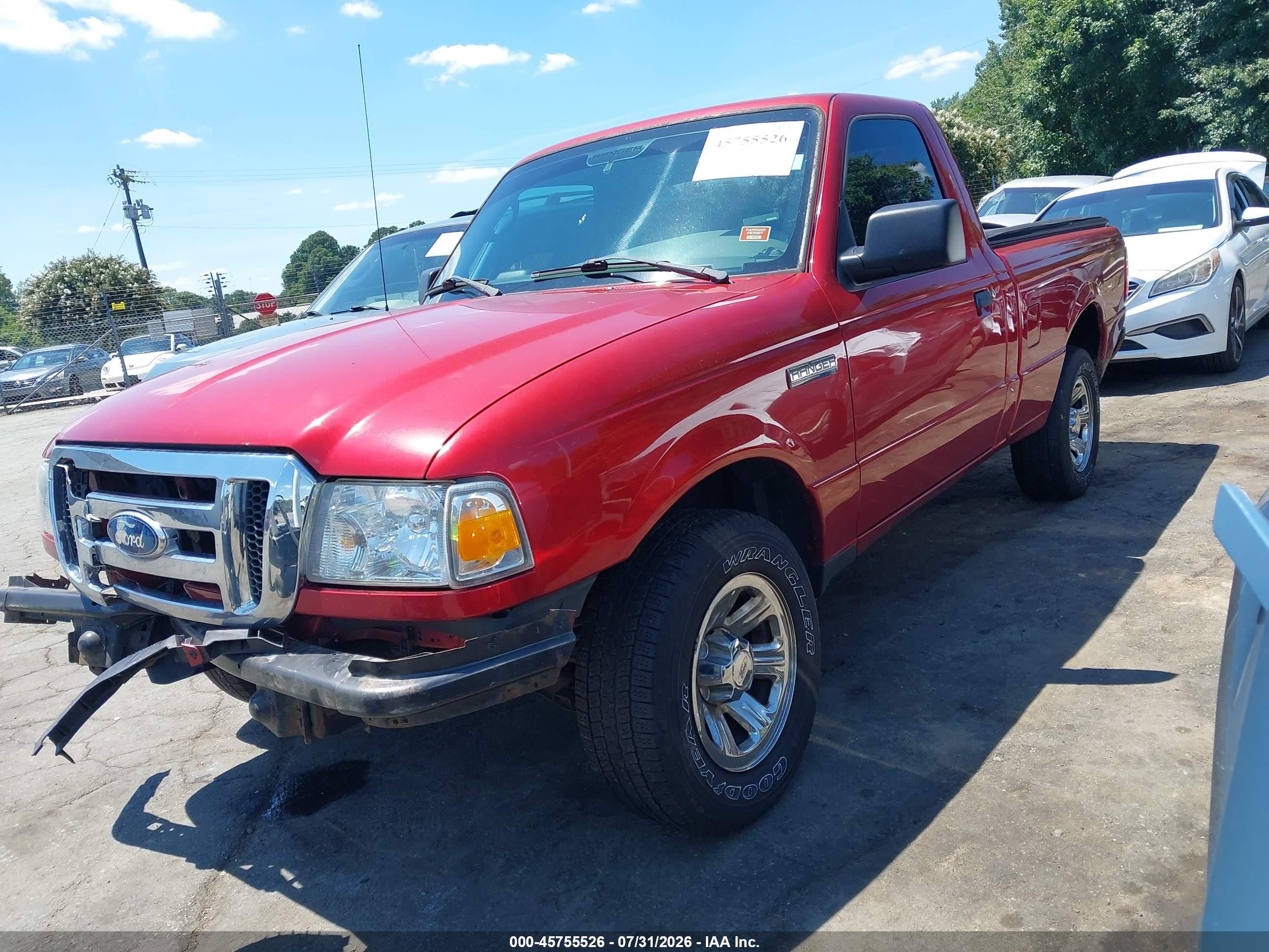 2008 Ford Ranger Sport/xl/xlt Red vin: 1FTYR10U28PA80048