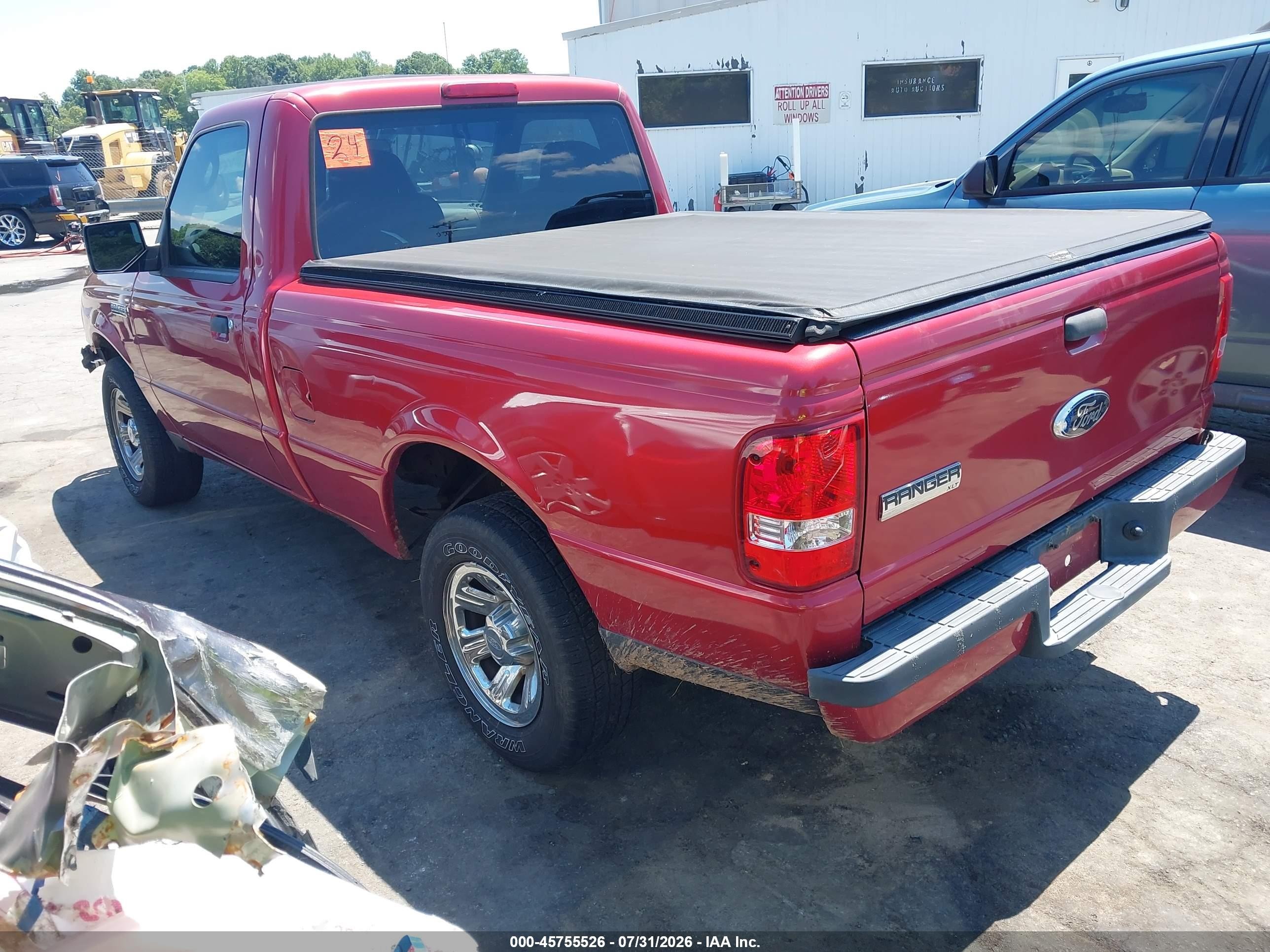 2008 Ford Ranger Sport/xl/xlt Red vin: 1FTYR10U28PA80048