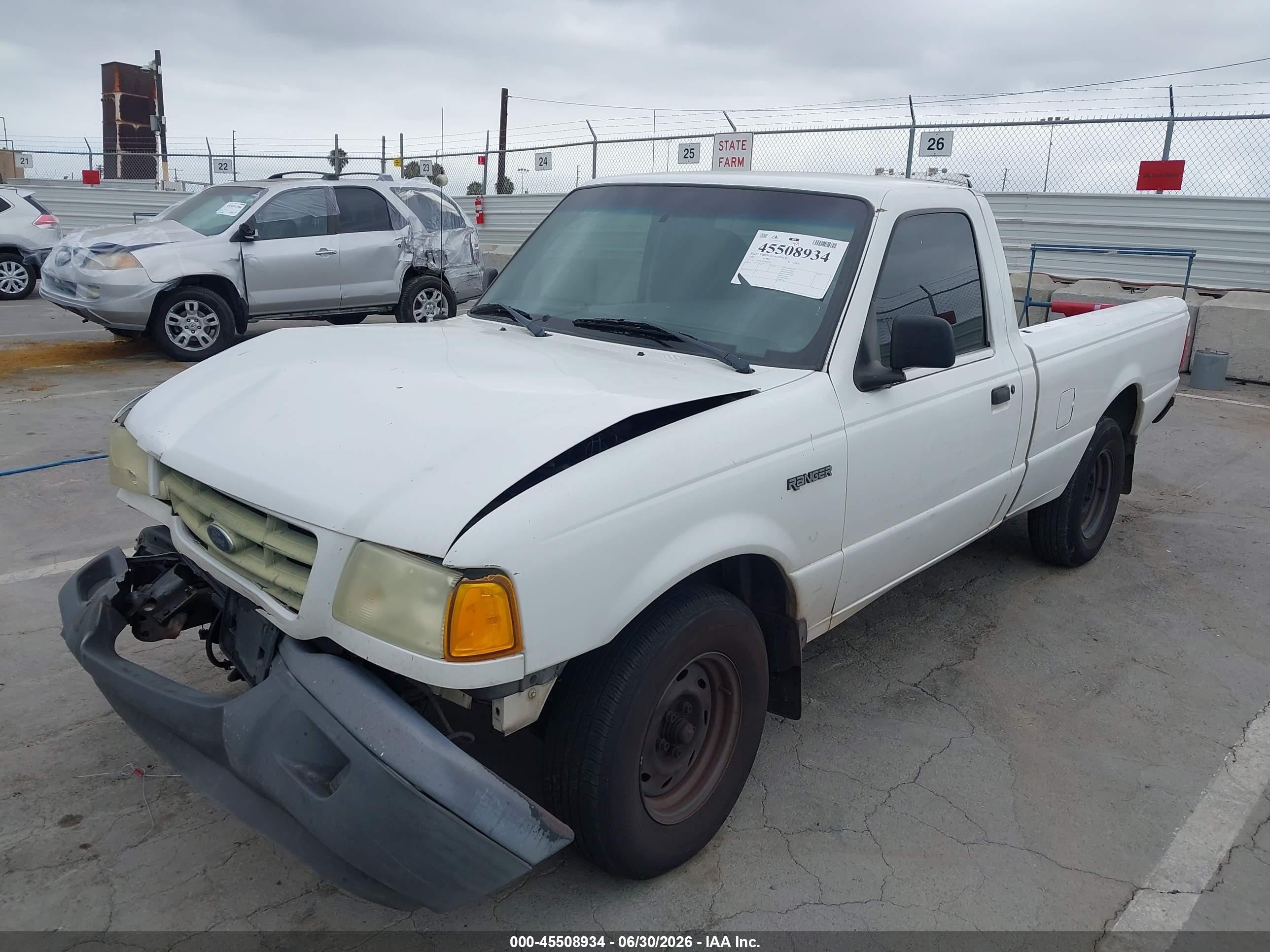 2002 Ford Ranger Edge/xl/xlt White vin: 1FTYR10U32PB60790