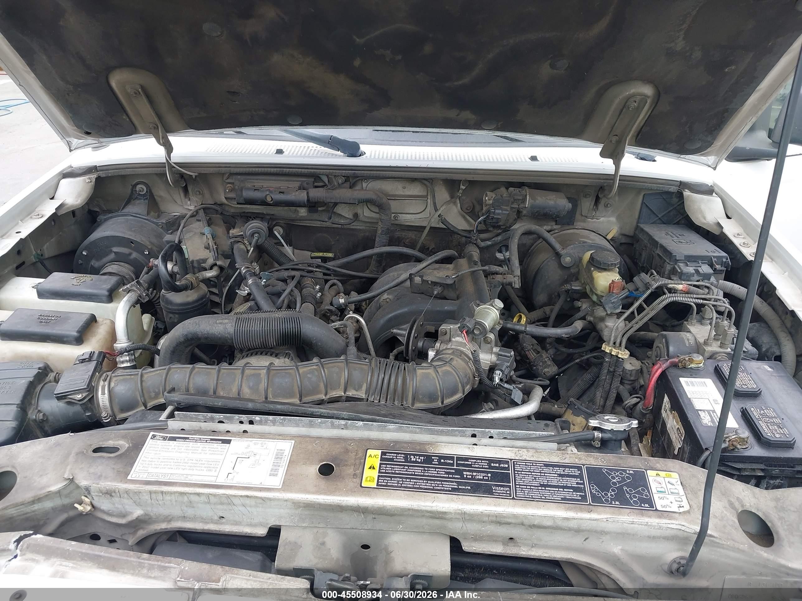 2002 Ford Ranger Edge/xl/xlt White vin: 1FTYR10U32PB60790
