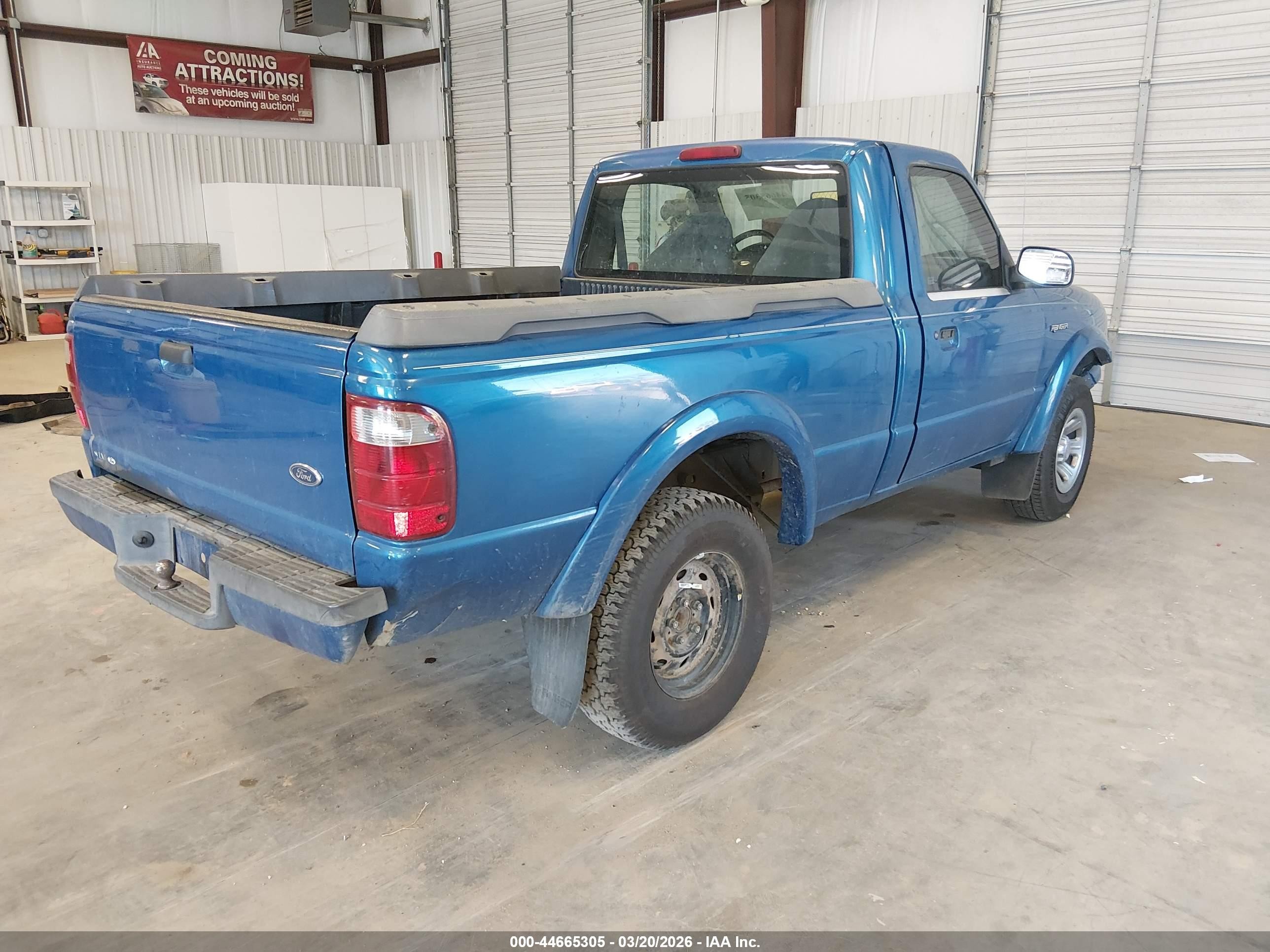 2002 Ford Ranger Edge/xl/xlt Blue vin: 1FTYR10U32TA20536