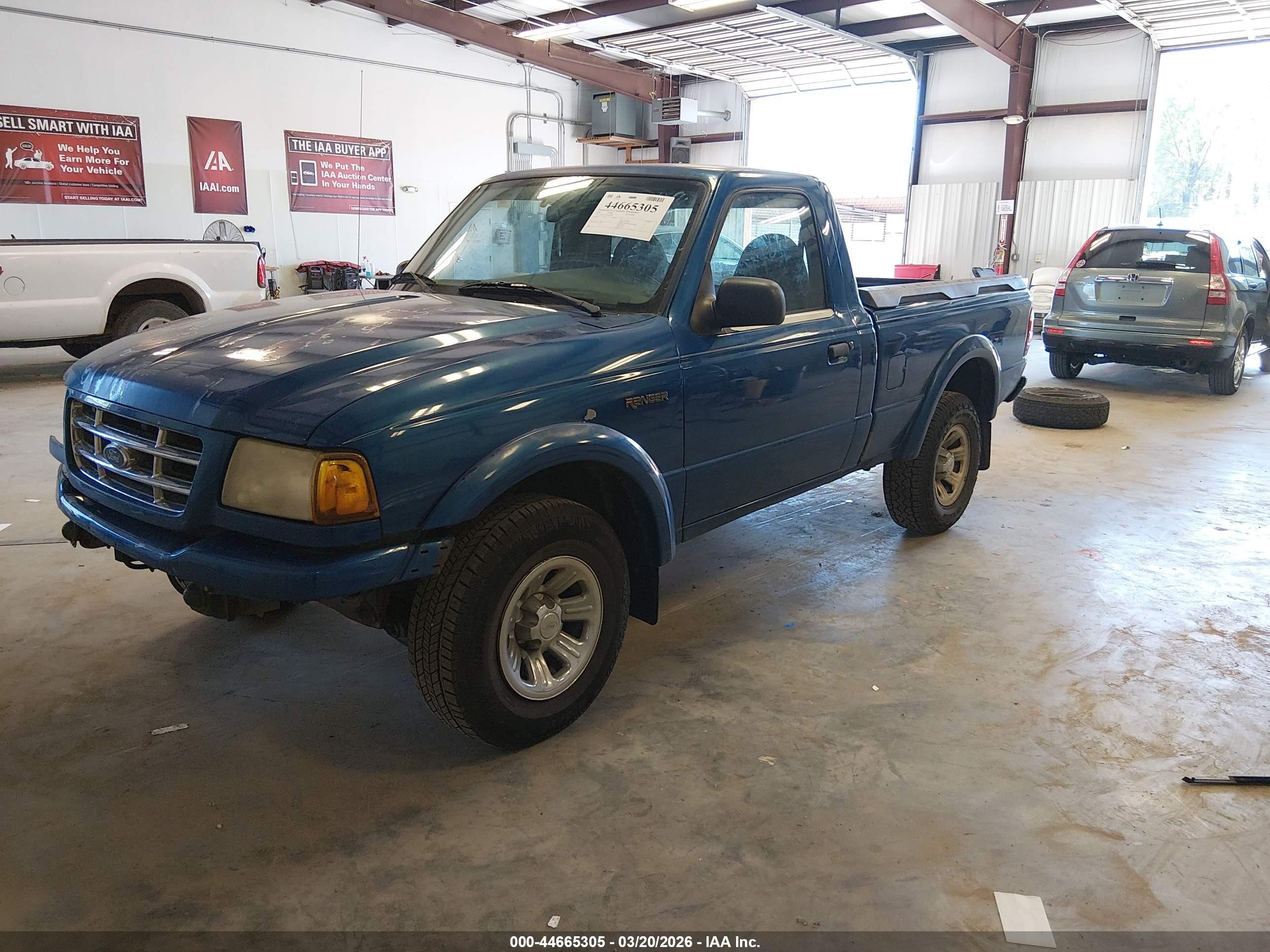 2002 Ford Ranger Edge/xl/xlt Blue vin: 1FTYR10U32TA20536
