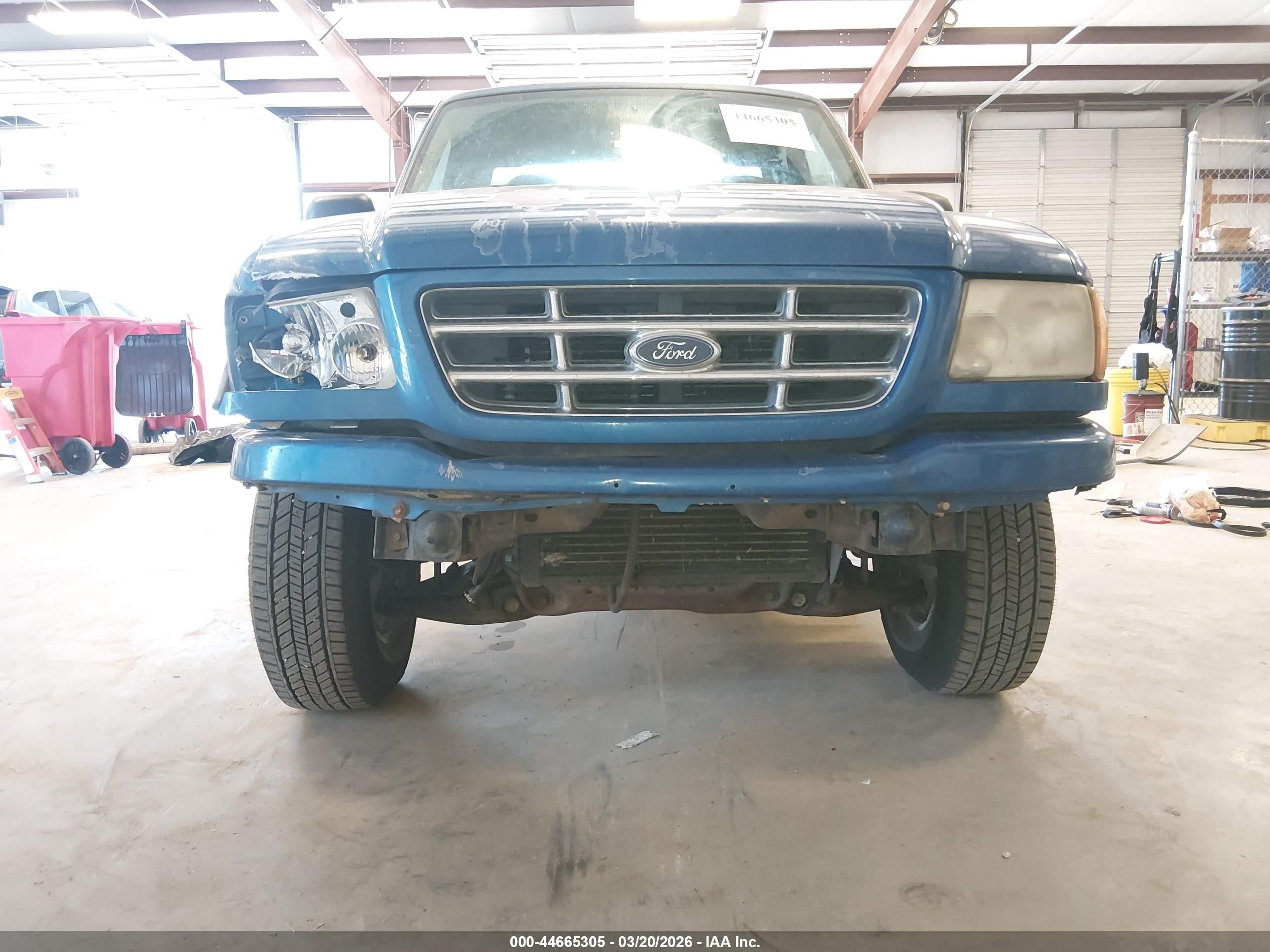 2002 Ford Ranger Edge/xl/xlt Blue vin: 1FTYR10U32TA20536