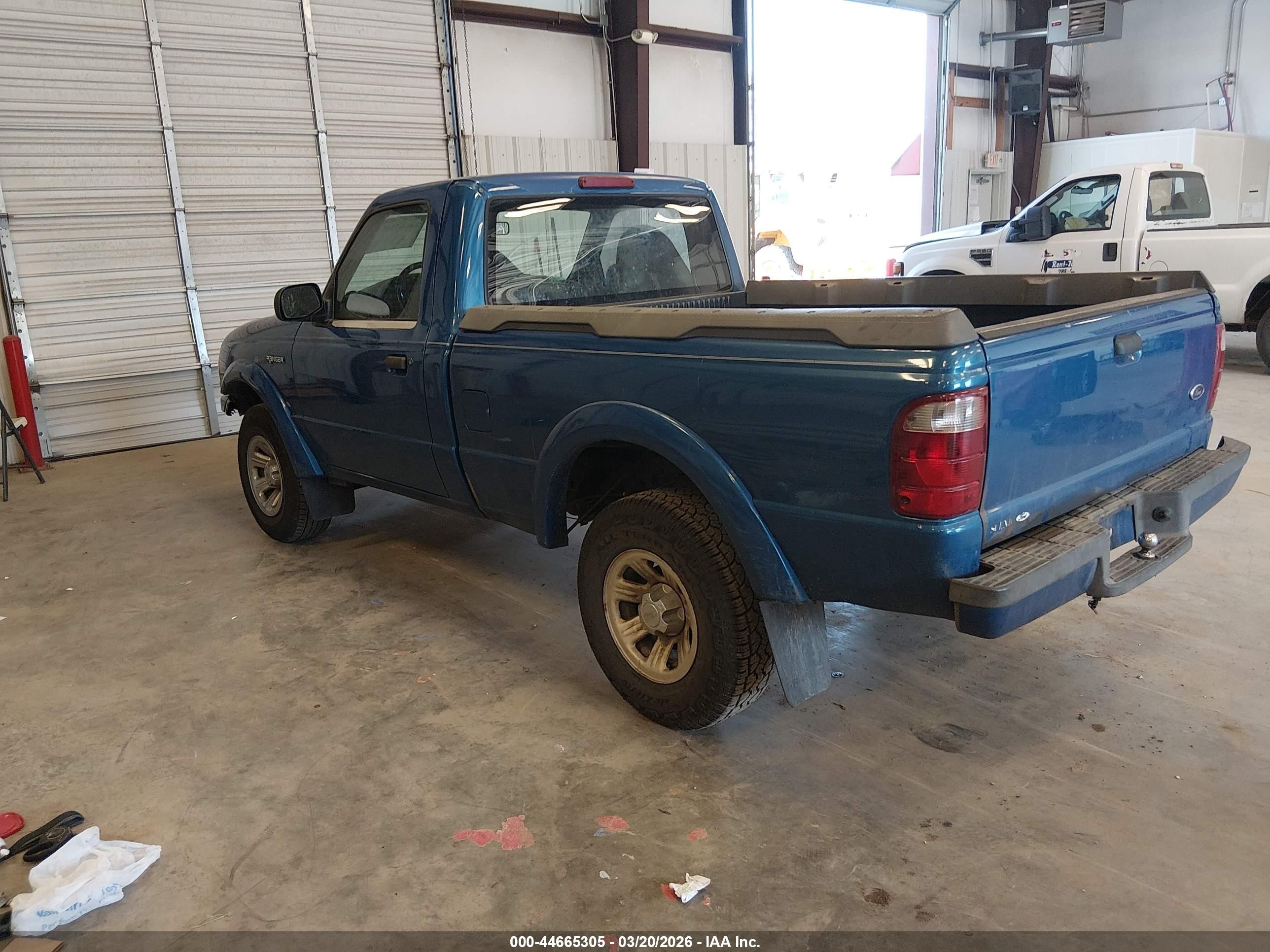 2002 Ford Ranger Edge/xl/xlt Blue vin: 1FTYR10U32TA20536