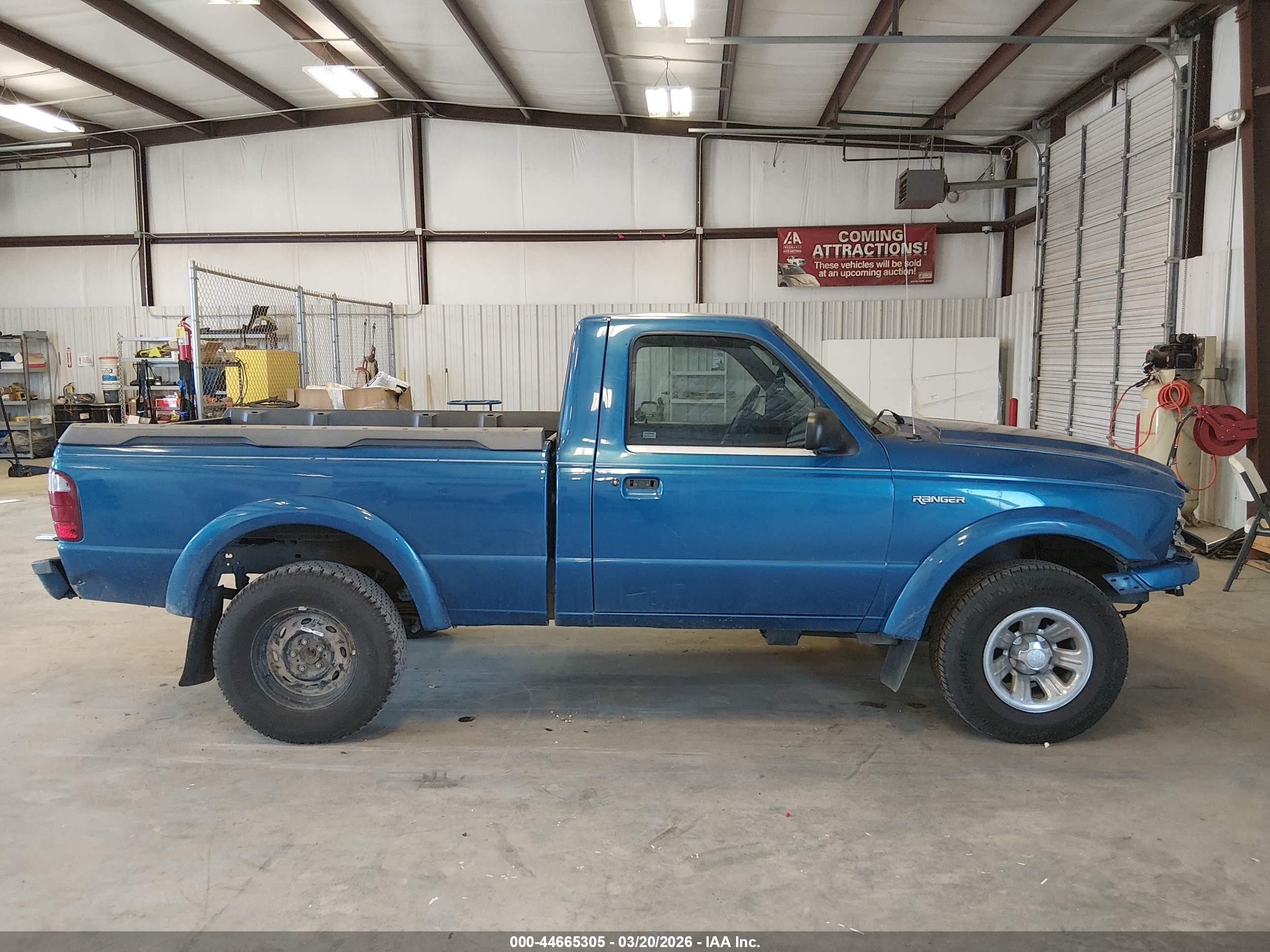 2002 Ford Ranger Edge/xl/xlt Blue vin: 1FTYR10U32TA20536