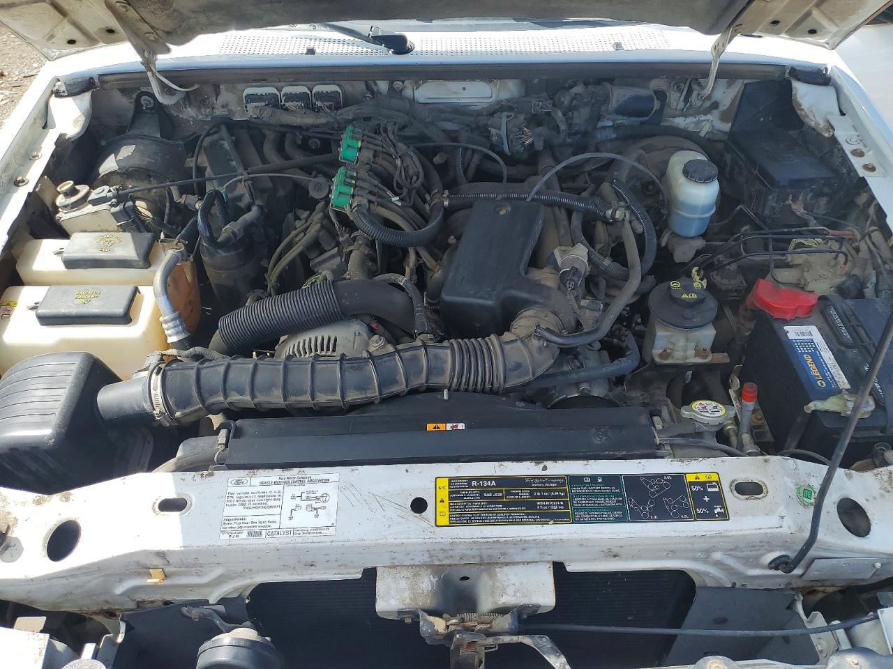 2007 Ford Ranger White vin: 1FTYR10U37PA85452