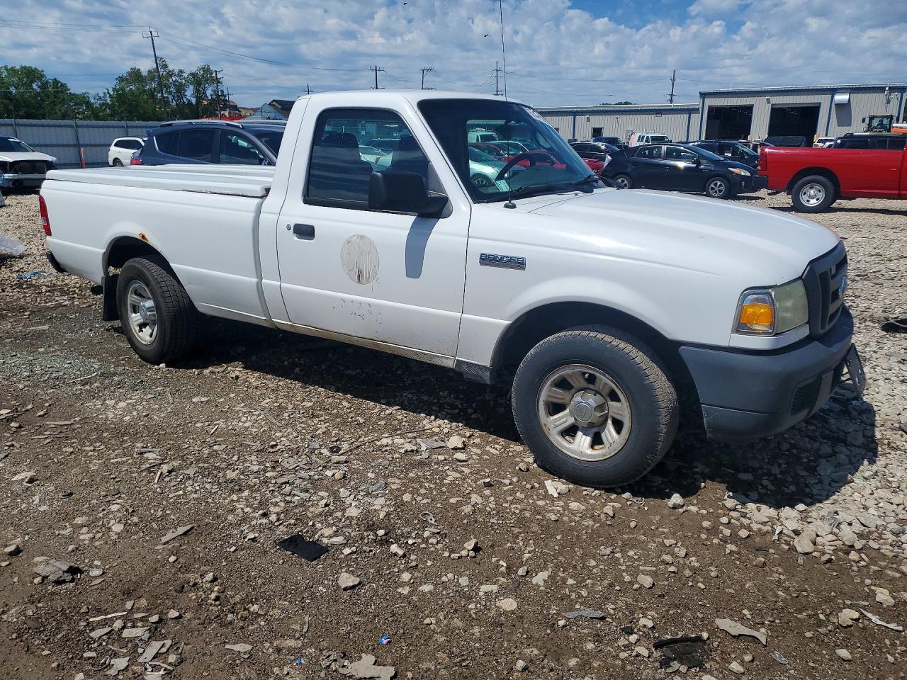 2007 Ford Ranger White vin: 1FTYR10U37PA85452