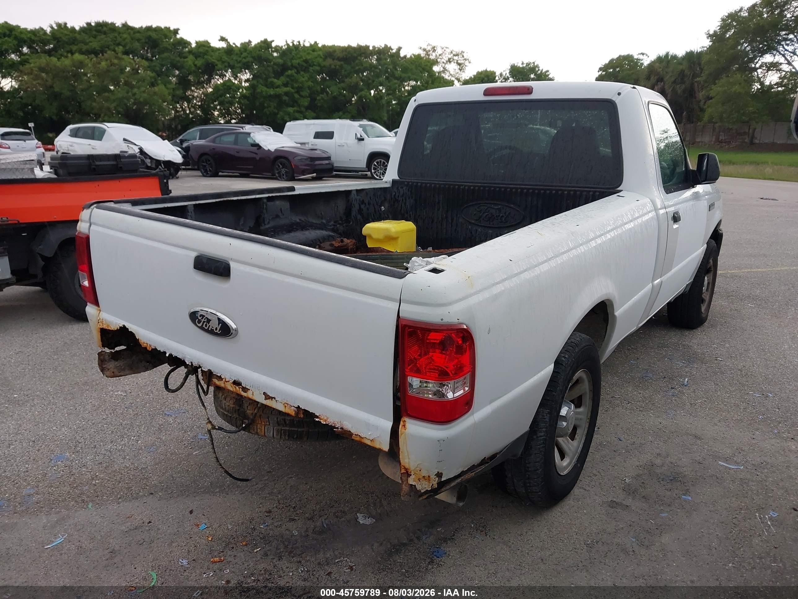 2008 Ford Ranger Sport/xl/xlt White vin: 1FTYR10U38PA08940