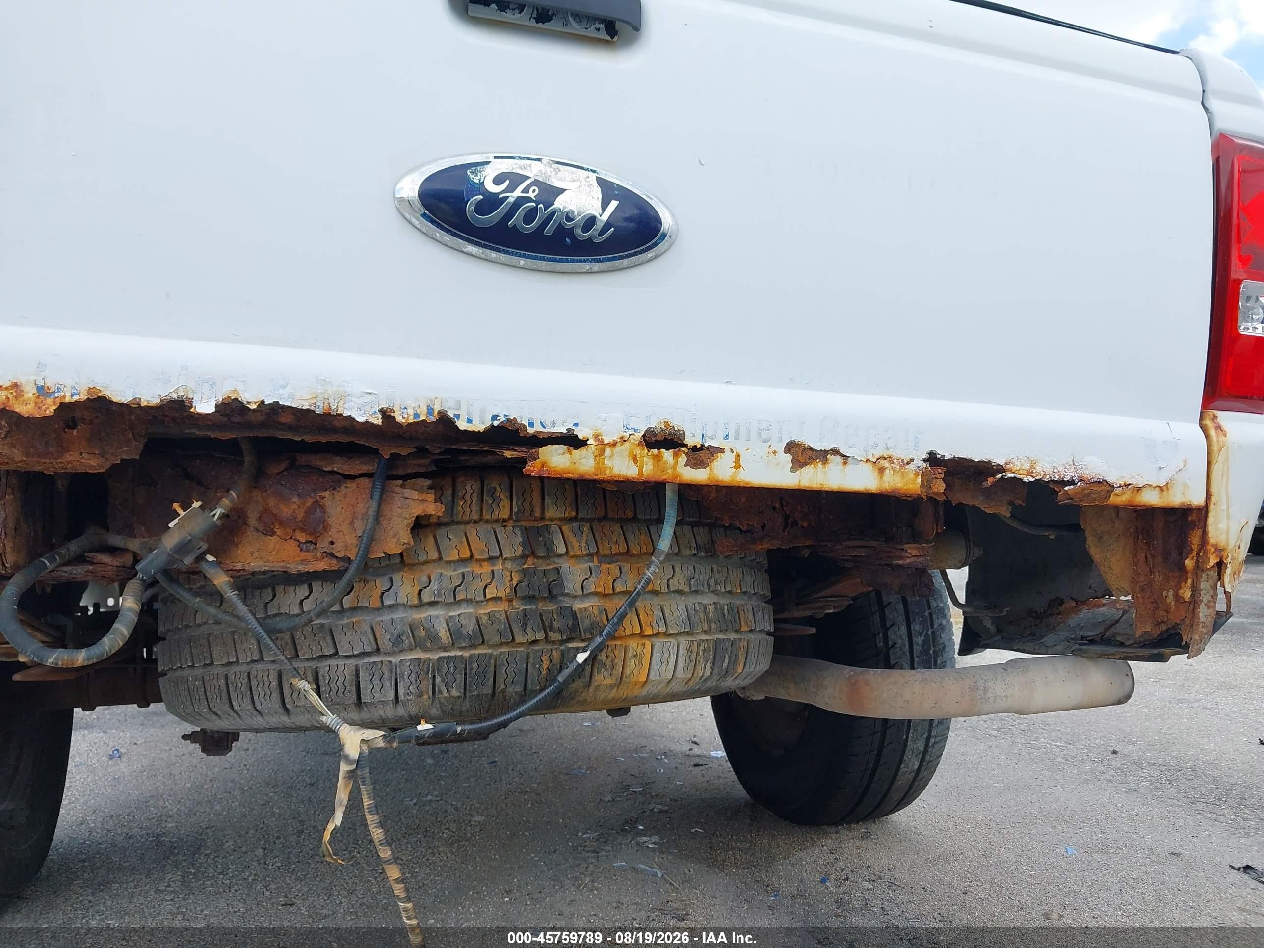 2008 Ford Ranger Sport/xl/xlt White vin: 1FTYR10U38PA08940