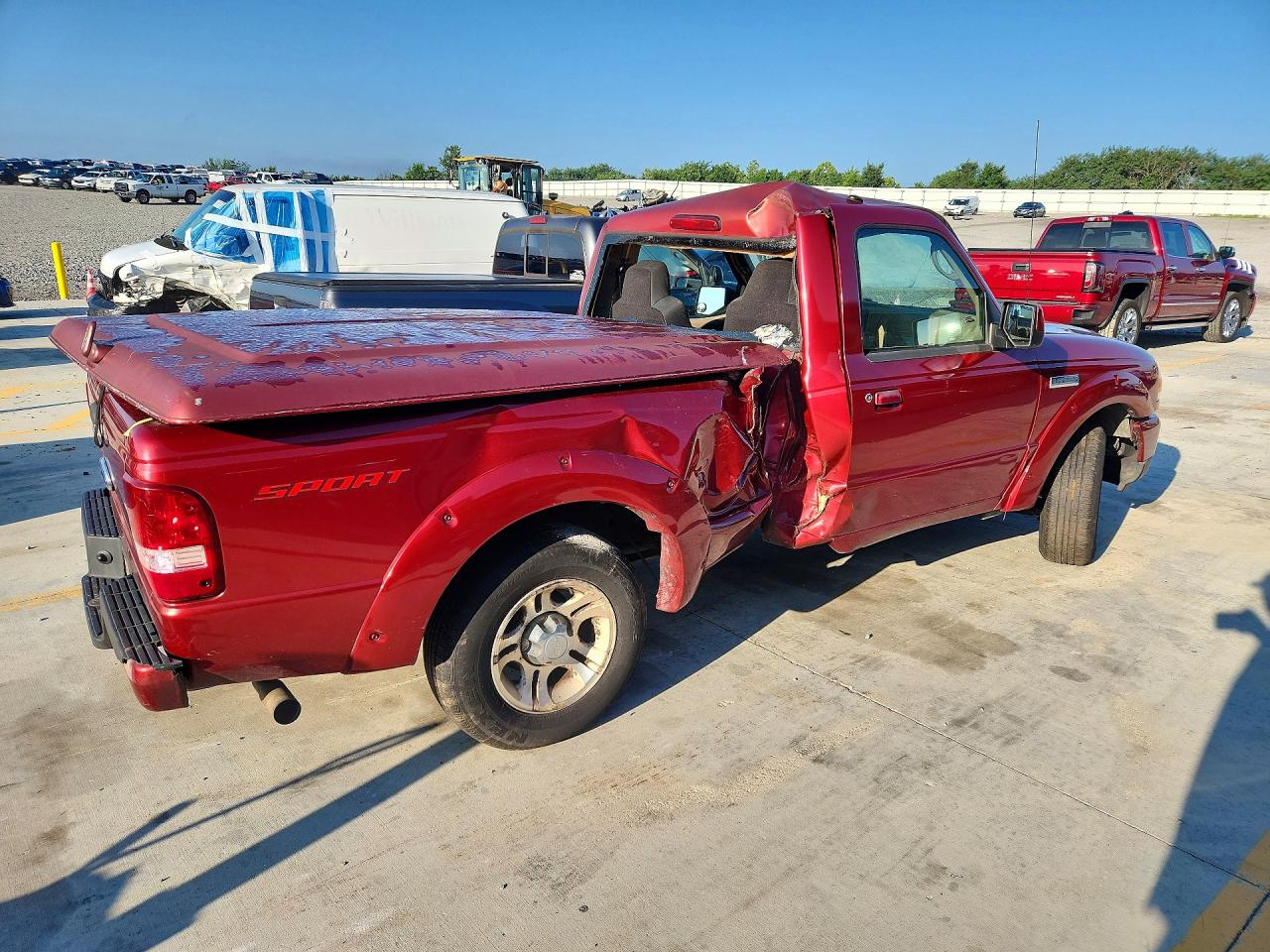 2008 Ford Ranger Red vin: 1FTYR10U38PA78678