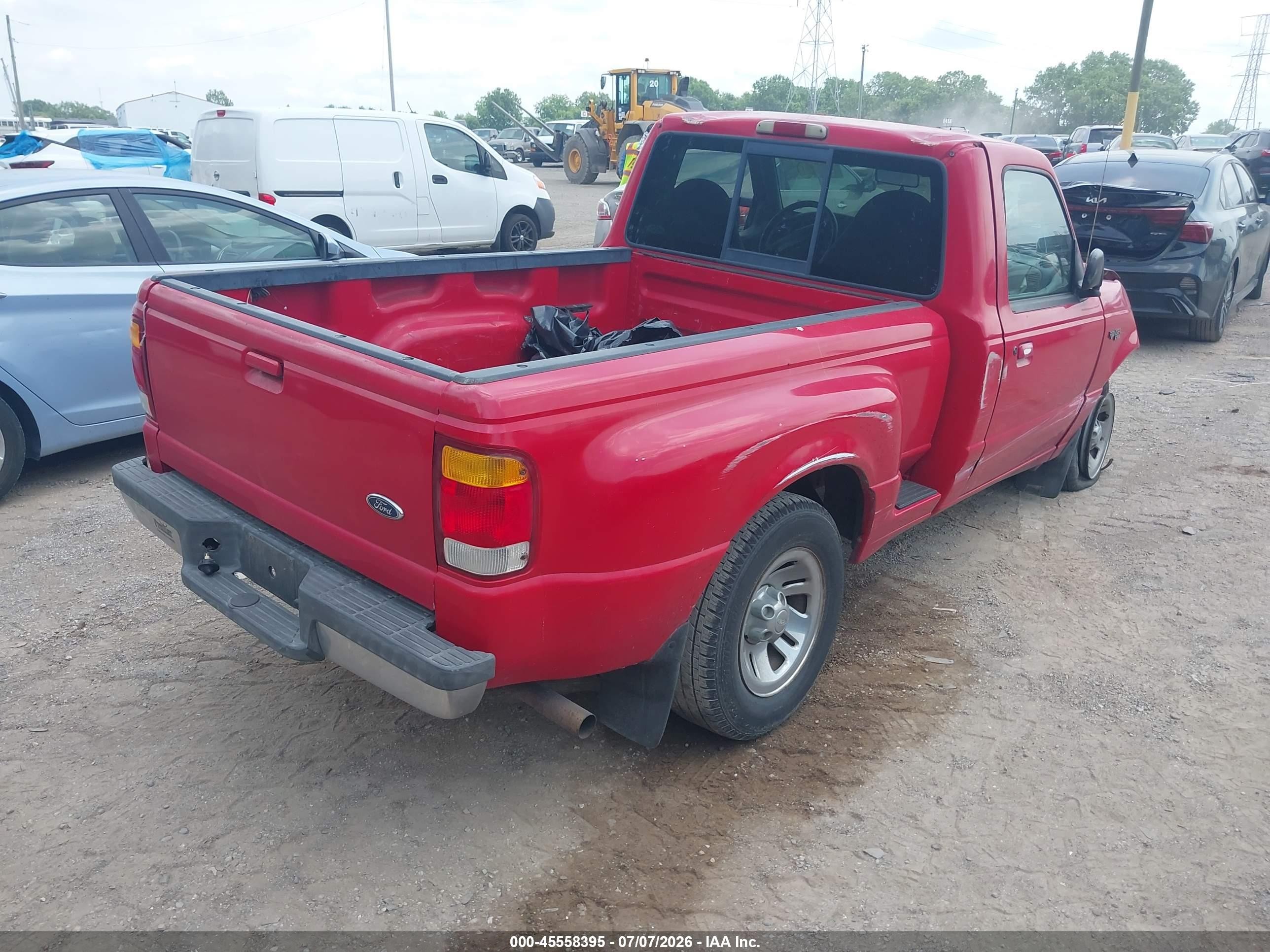 1998 Ford Ranger Splash/xl/xlt Red vin: 1FTYR10U3WPB62898