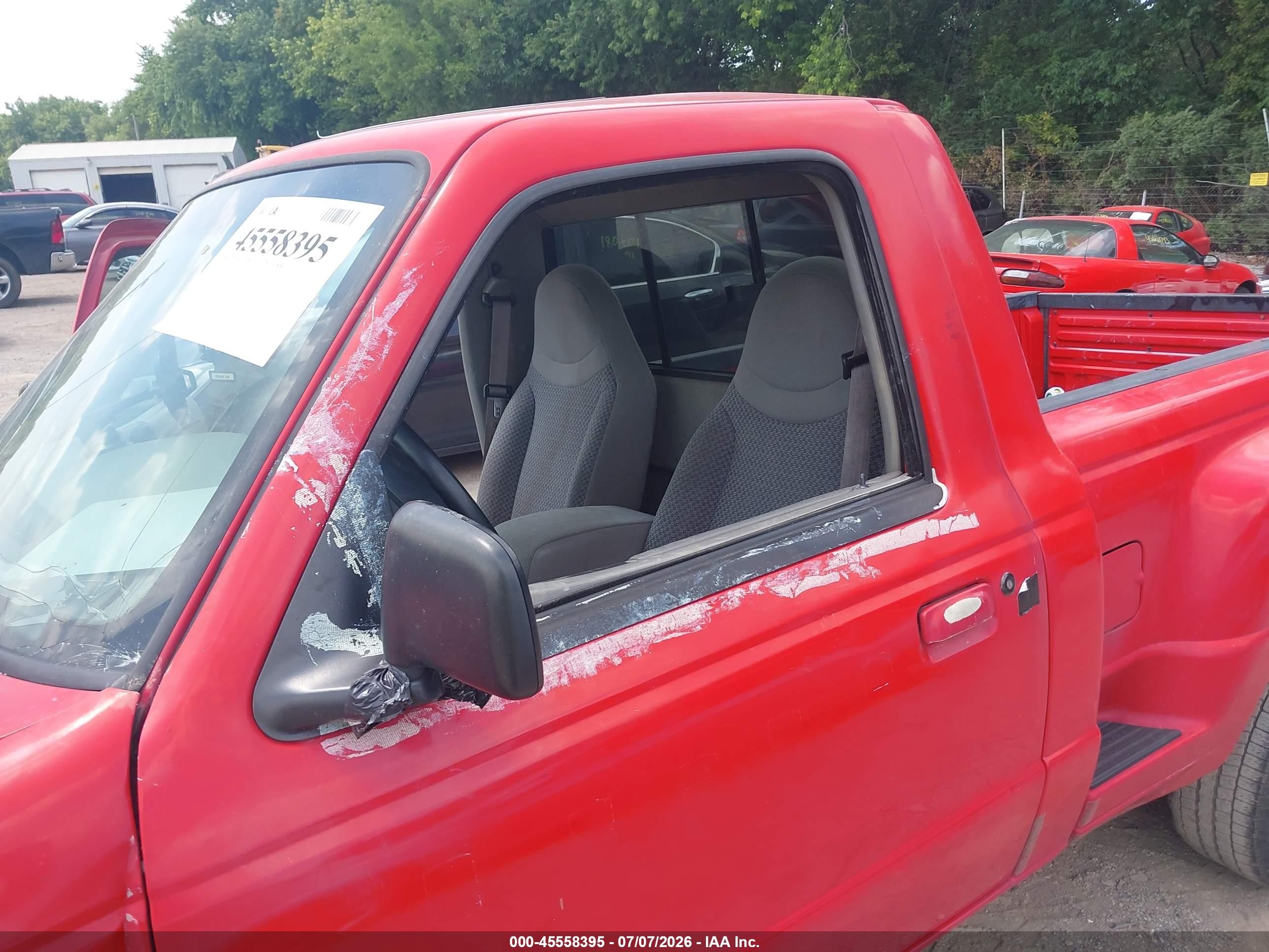1998 Ford Ranger Splash/xl/xlt Red vin: 1FTYR10U3WPB62898