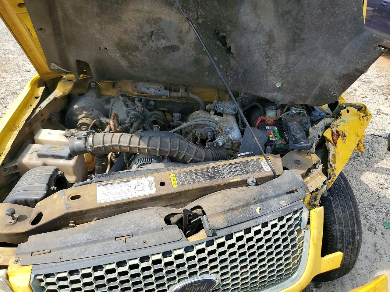 2001 Ford Ranger Yellow vin: 1FTYR10U41PB61218